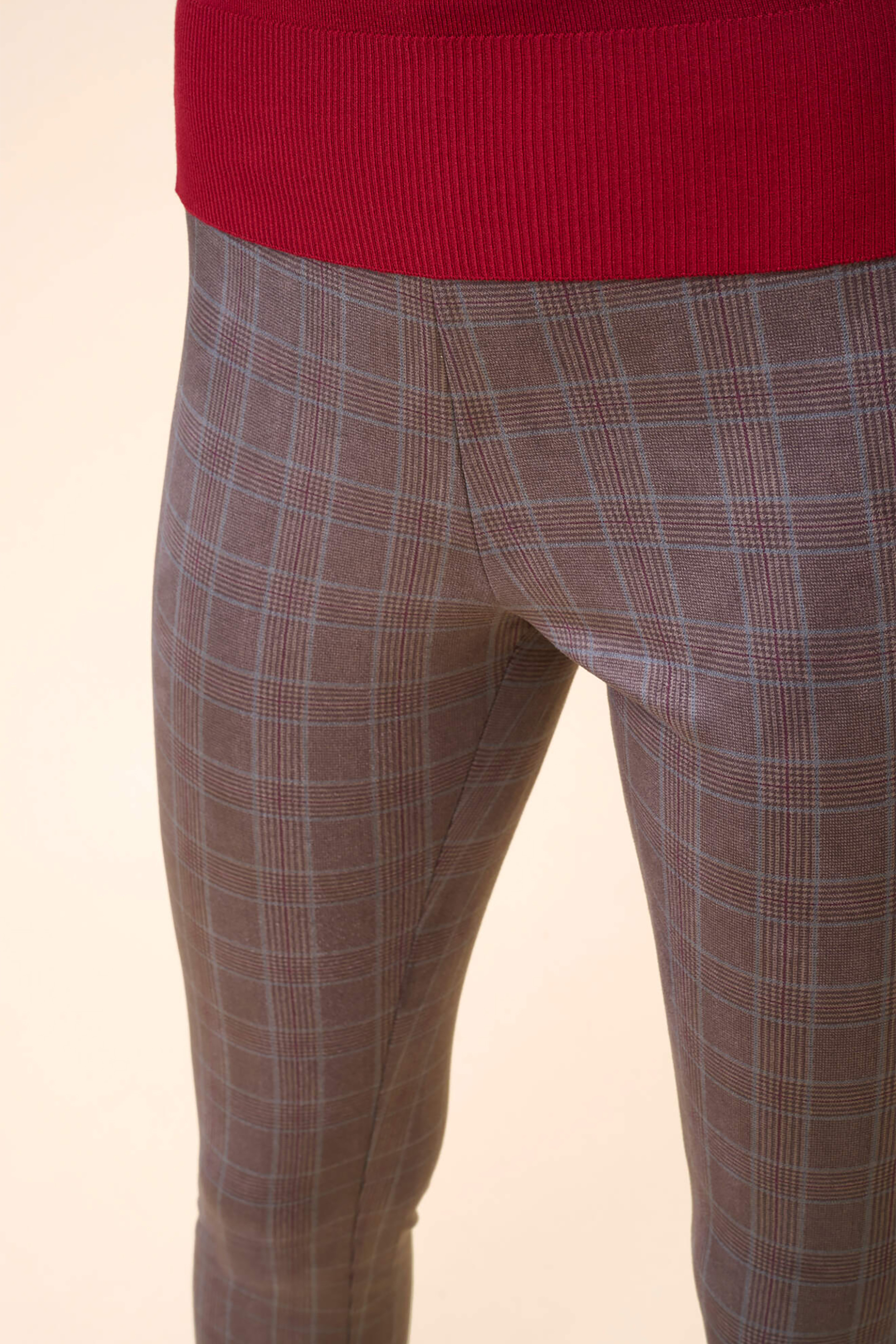 Orsay γυναικείο παντελόνι με καρό σχέδιο Slim Fit - 350169-526000 Μπλε Σκούρο φωτογραφία