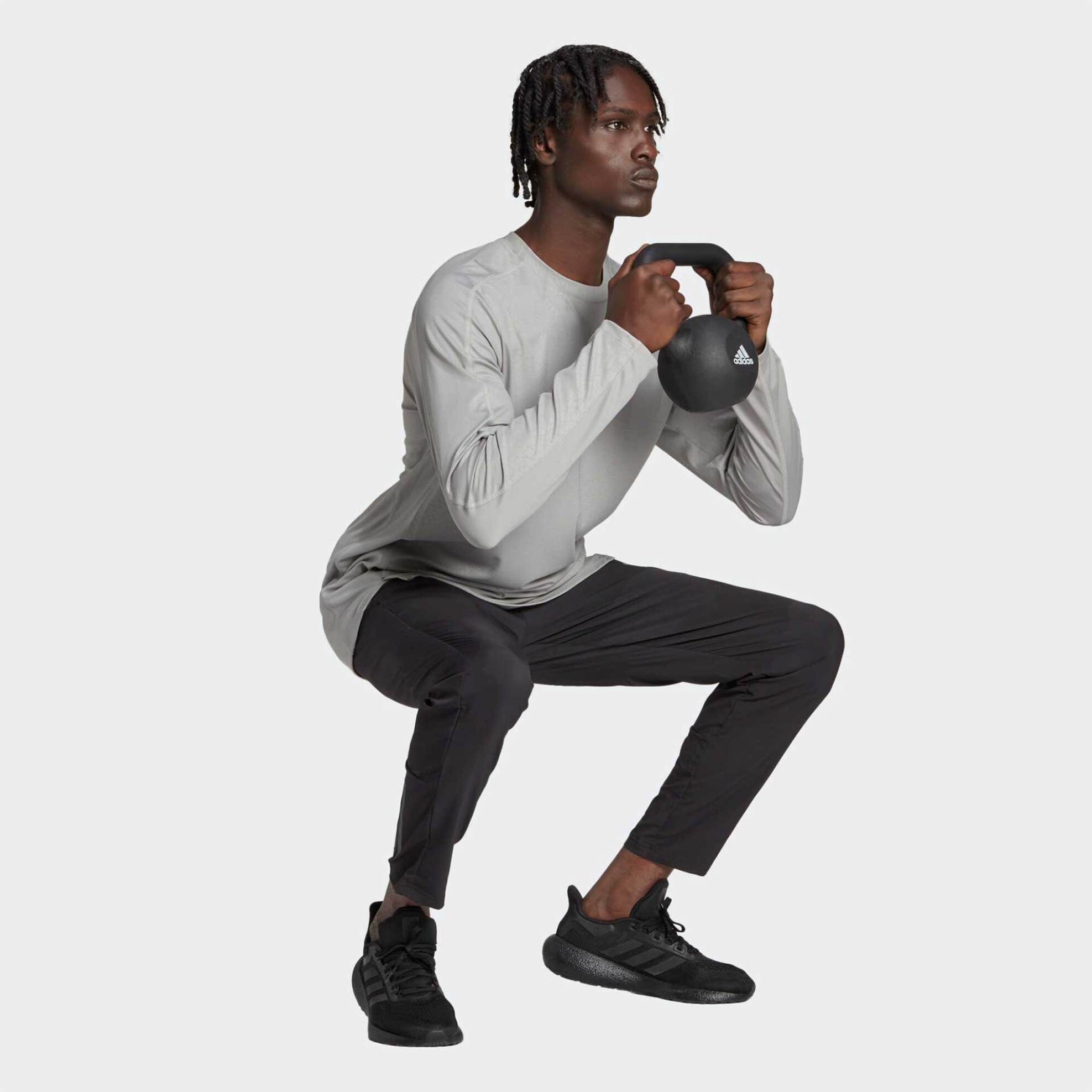 Adidas ανδρική αθλητική μπλούζα "Workout Pu Print" - IB9023 Γκρι φωτογραφία