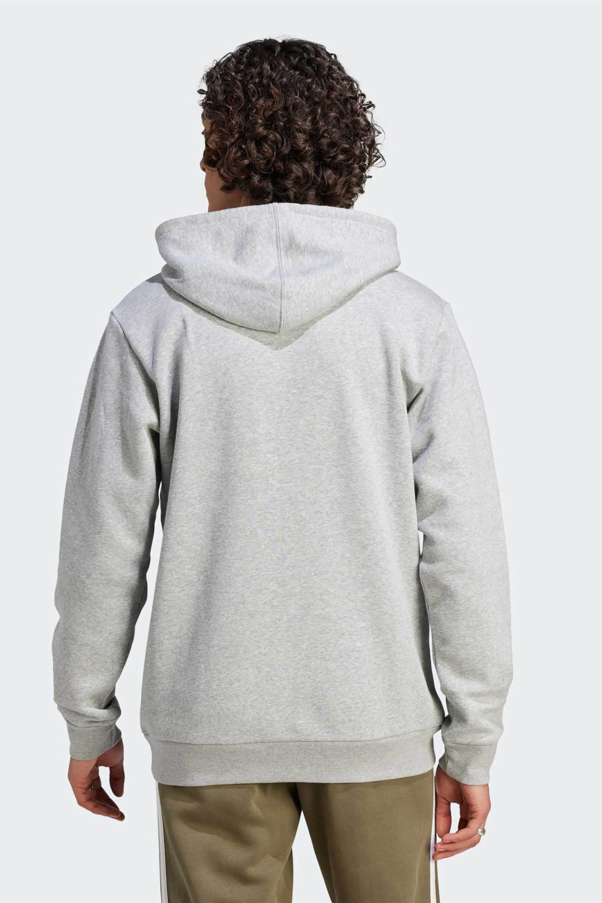 Adidas ανδρική μπλούζα φούτερ με logo print Regular Fit - IJ8910 Γκρι φωτογραφία