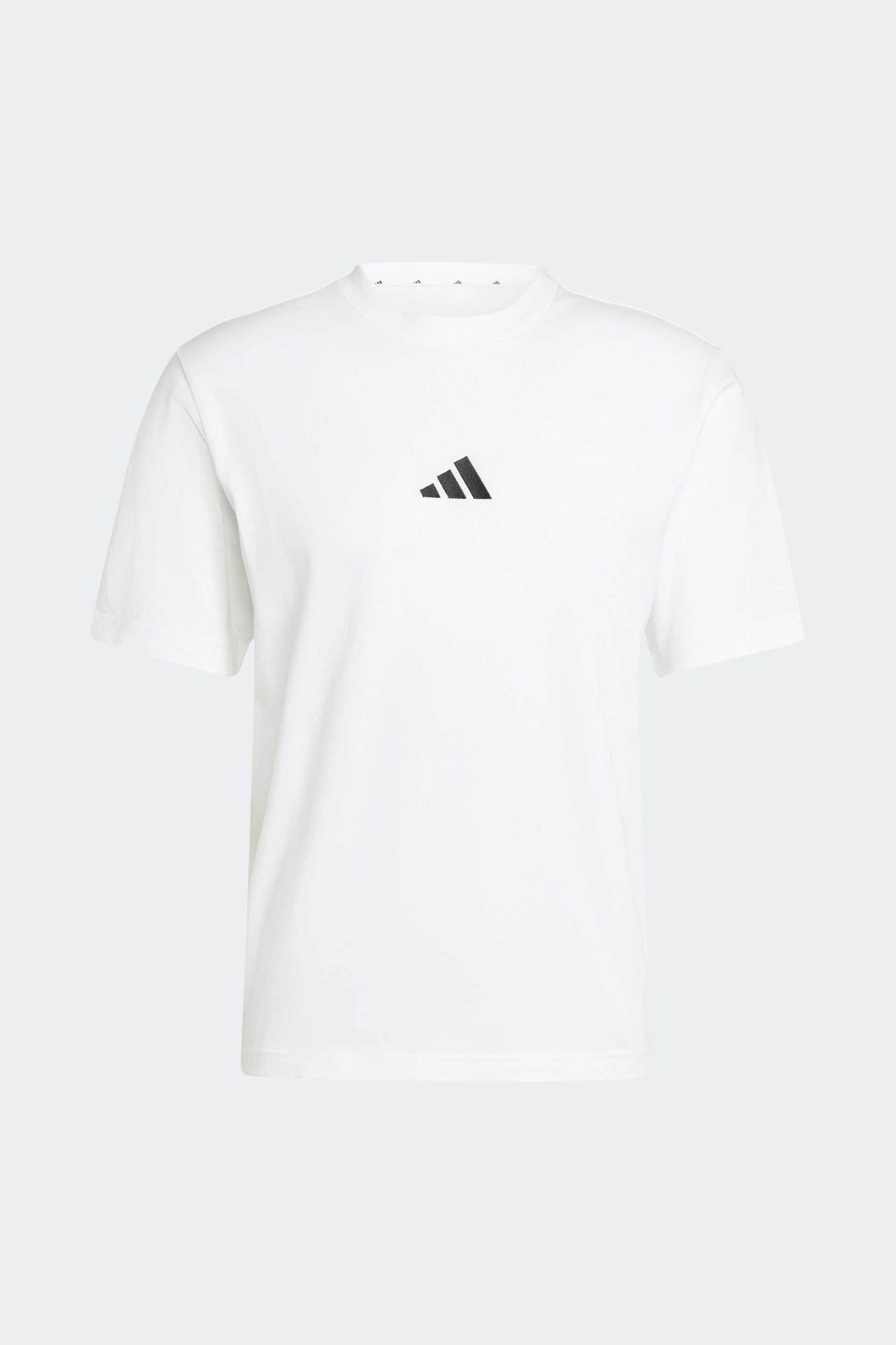 Adidas Ανδρικό T-Shirt Regular Fit Essentials Small Logo - Jf1092 Λευκό