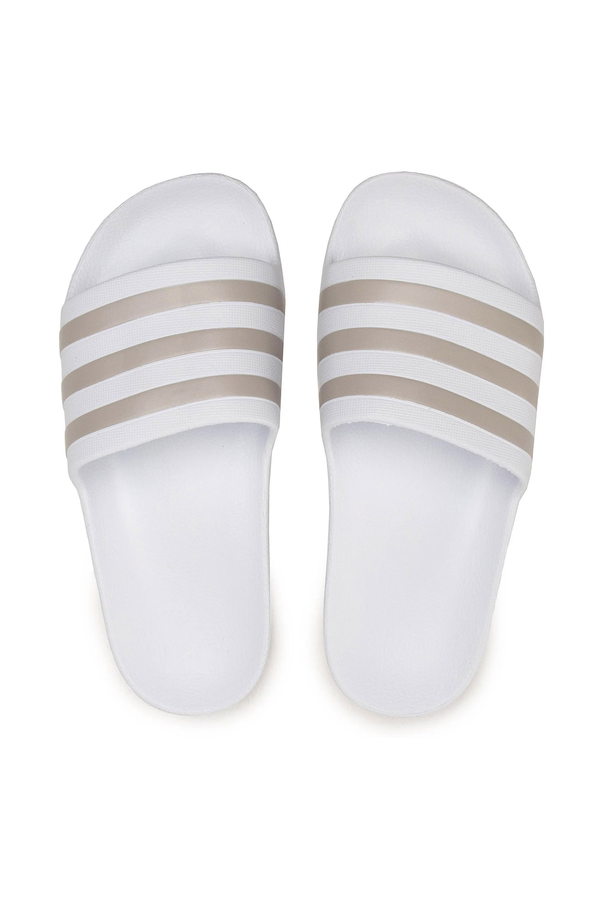 Ανδρική Μόδα > Ανδρικά Παπούτσια > Ανδρικές Παντόφλες & Σαγιονάρες Adidas unisex σαγιονάρες με ανάγλυφο λογότυπο "Adilette Aqua Slides" - EF1730 Λευκό