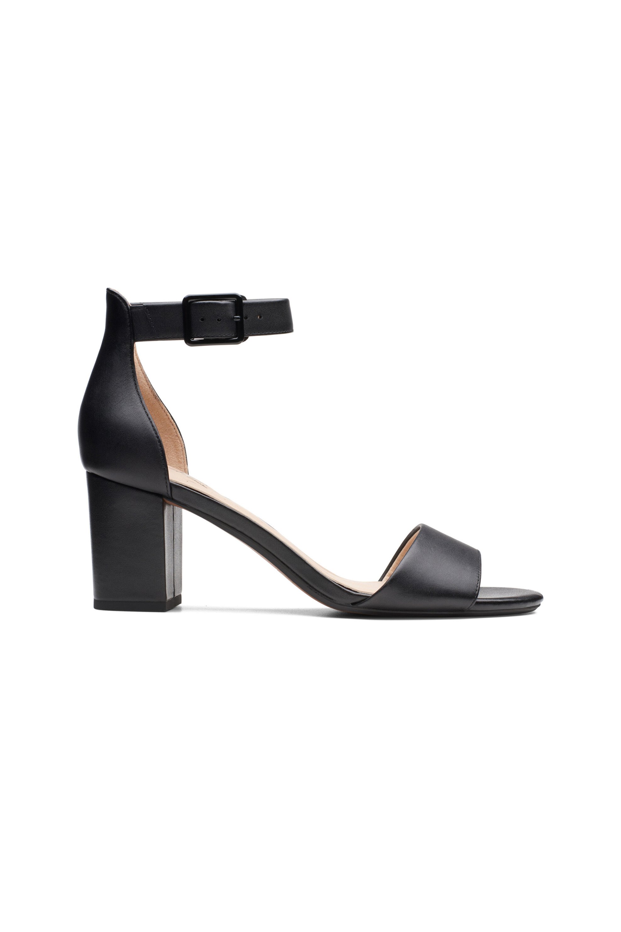 CLARKS Clarks γυναικεία πέδιλα με δέσιμο τον αστράγαλο "Deva Mae" - 26140007 Μαύρο