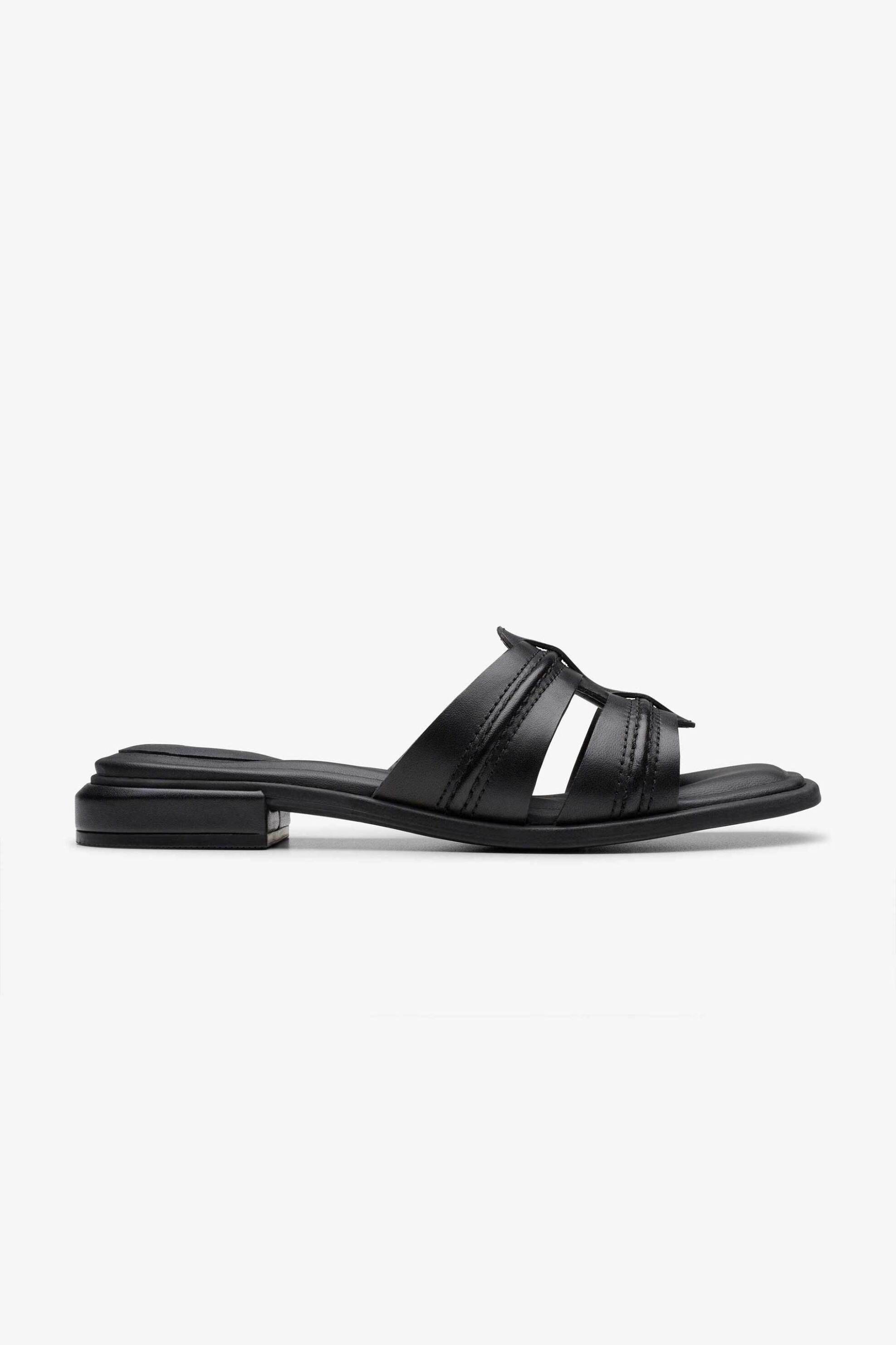 Clarks γυναικεία σανδάλια με χρυσή λεπτομέρεια "Ariany Mule" - 26181234 Μαύρο