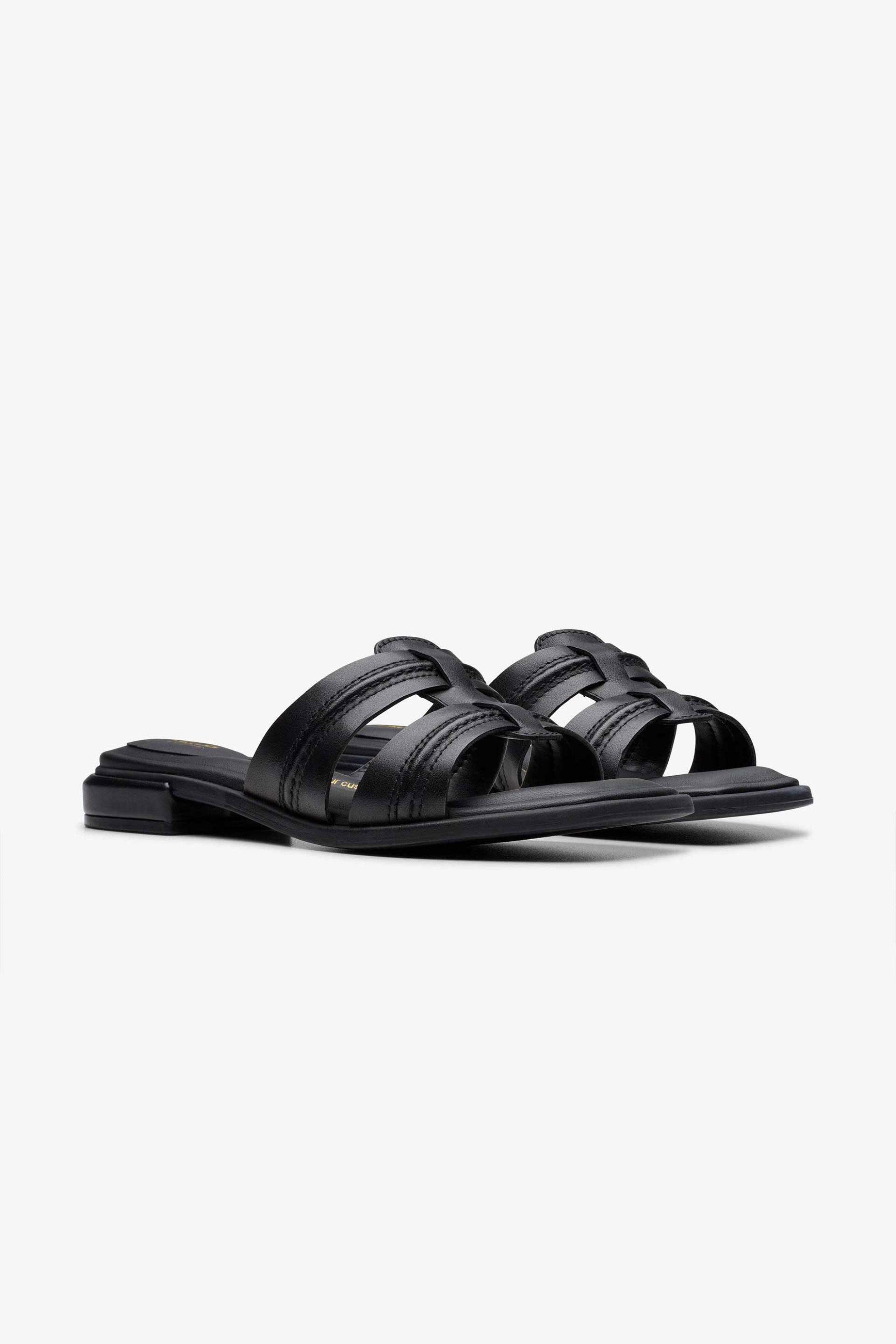 CLARKS Clarks γυναικεία σανδάλια με χρυσή λεπτομέρεια "Ariany Mule" - 26181234 Μαύρο - 3