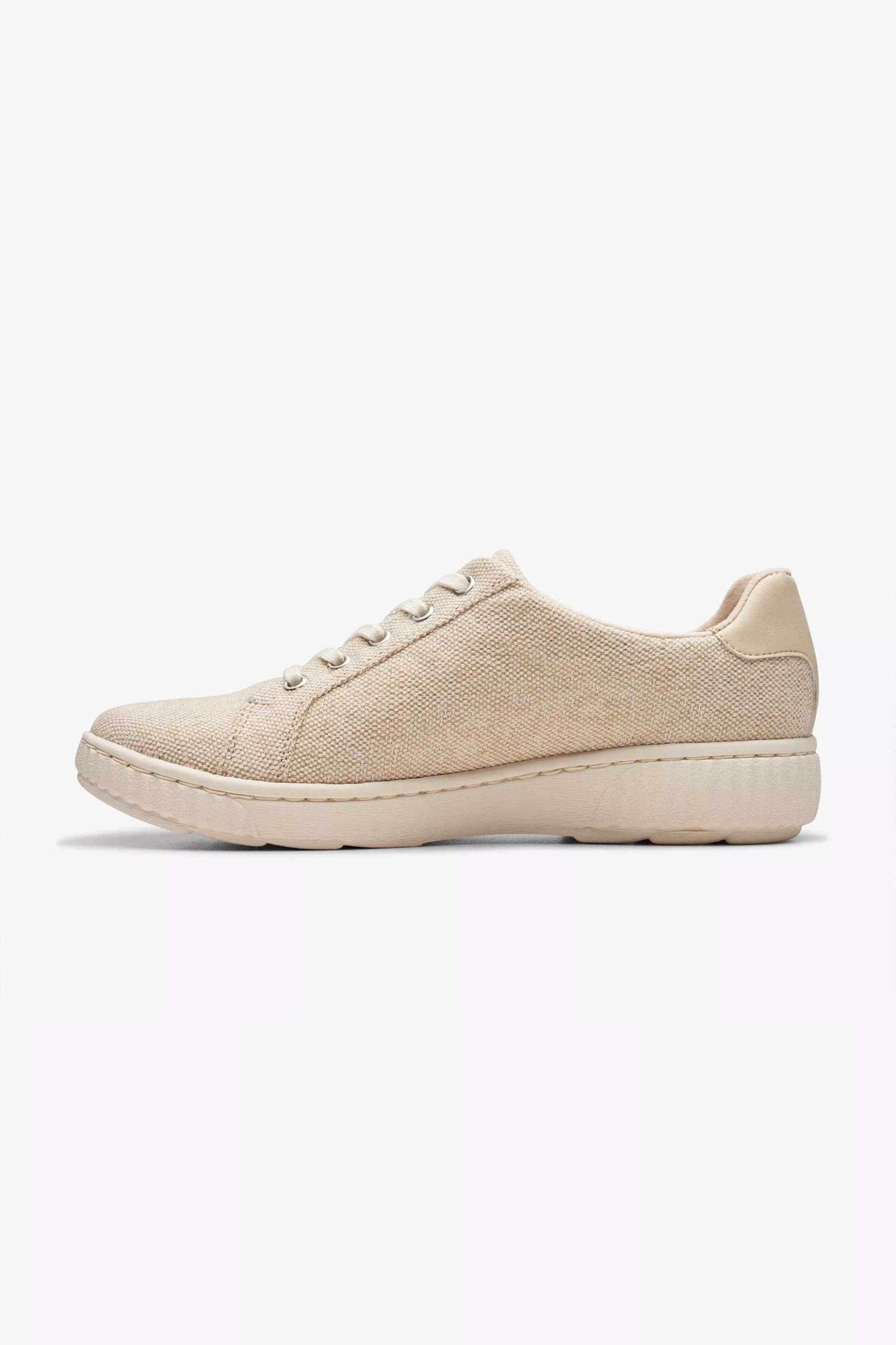 Clarks γυναικεία sneakers με φερμουάρ ''Caroline Echo'' - 26178066 Εκρού