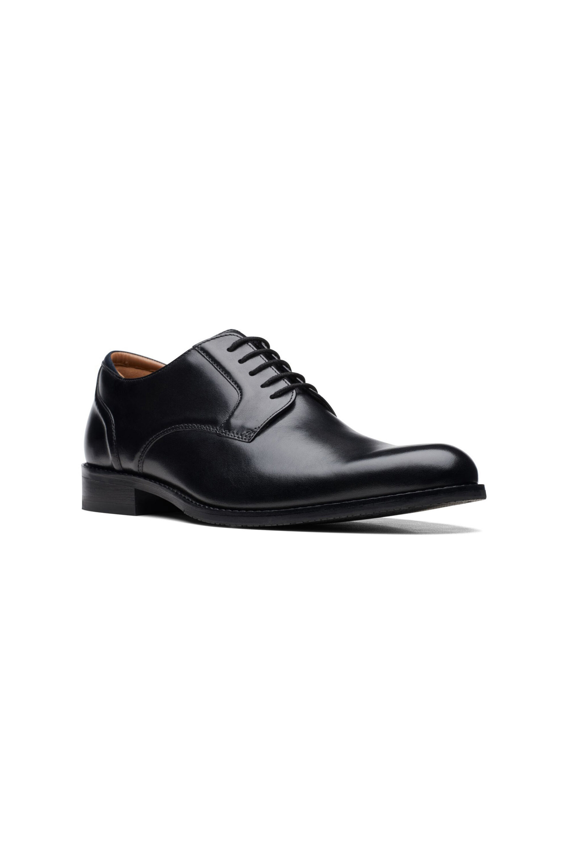 Clarks ανδρικά δερμάτινα παπούτσια Oxford μονόχρωμα με κορδόνια "Craft Arlo Lace" - 26171449 Μαύρο φωτογραφία