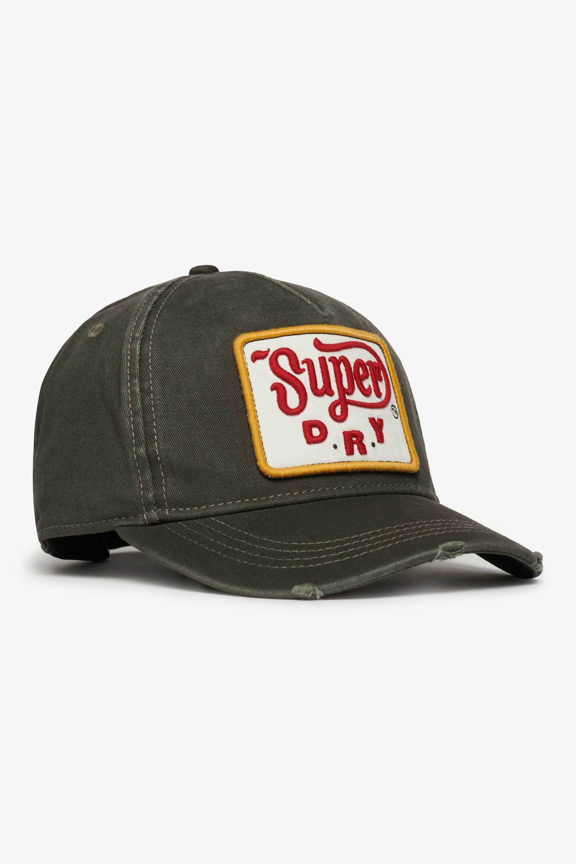 Superdry unisex καπέλο jockey με logo patch "Graphic Trucker" - W9010177A Μαύρο Ασφάλτου