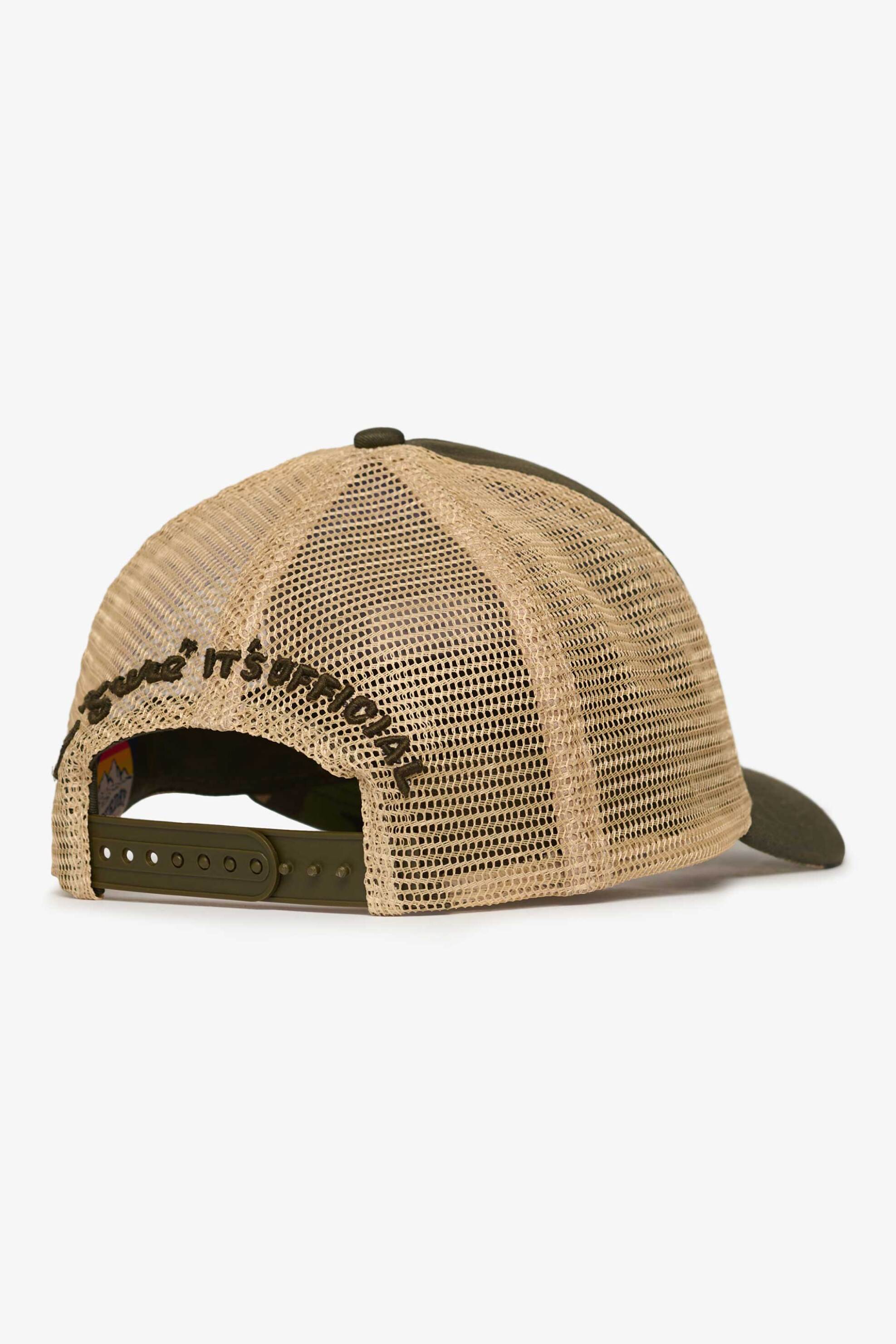 Superdry unisex καπέλο jockey με logo patch "Mesh Trucker" - W9010176A Χακί φωτογραφία