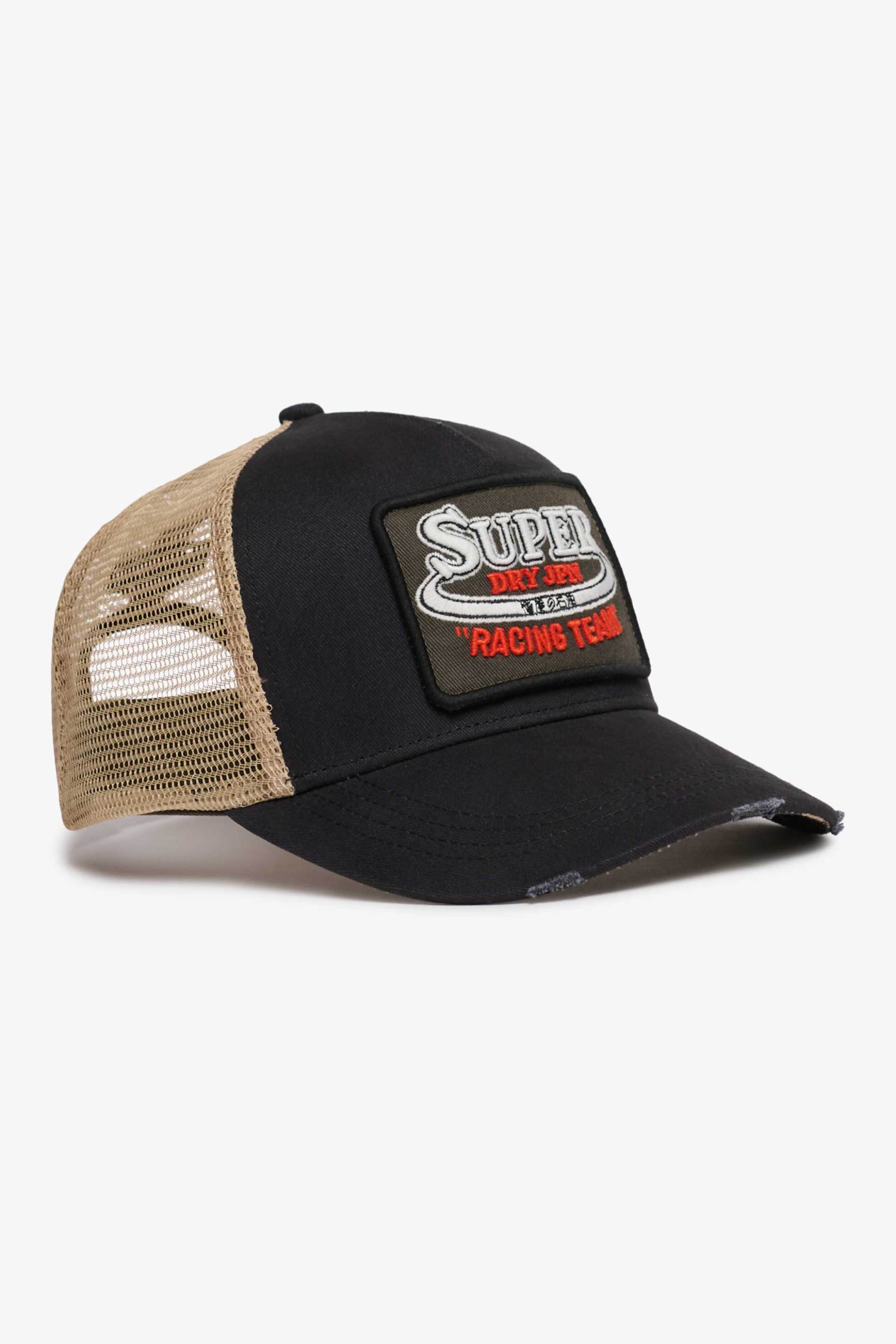 SUPERDRY & CO Superdry unisex καπέλο jockey με logo patch "Mesh Trucker" - W9010176A Μπλε Σκούρο