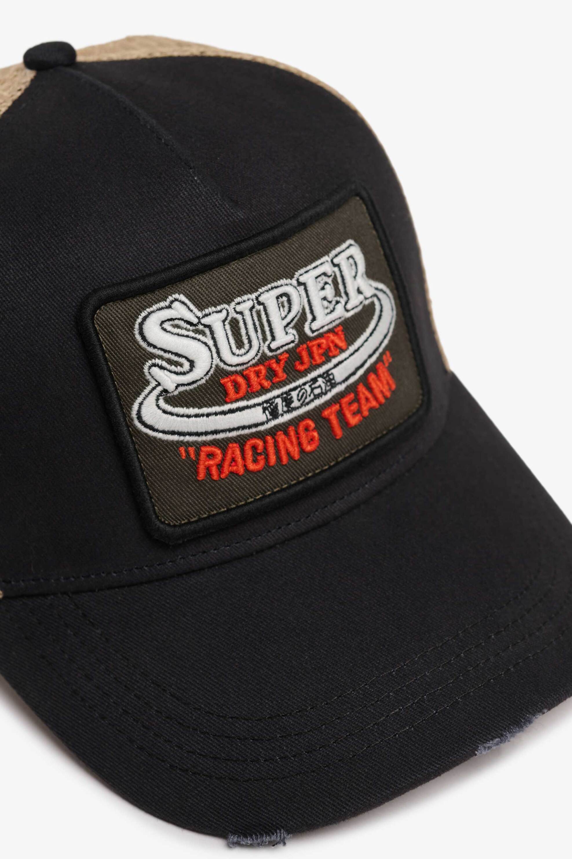 Superdry unisex καπέλο jockey με logo patch "Mesh Trucker" - W9010176A Μπλε Σκούρο φωτογραφία