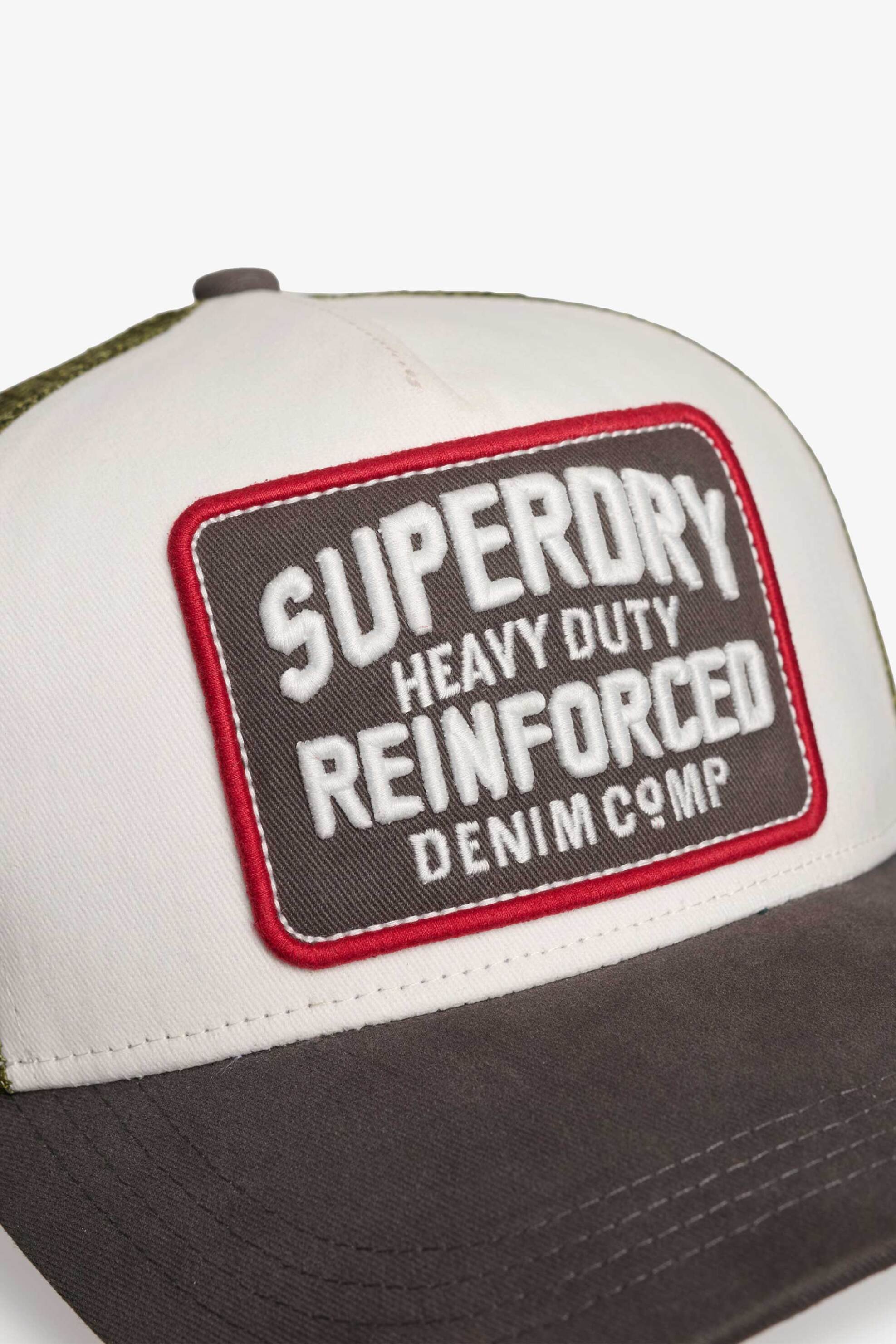 Superdry unisex καπέλο jockey με logo patch "Mesh Trucker" - W9010176A Γκρι Σκούρο φωτογραφία