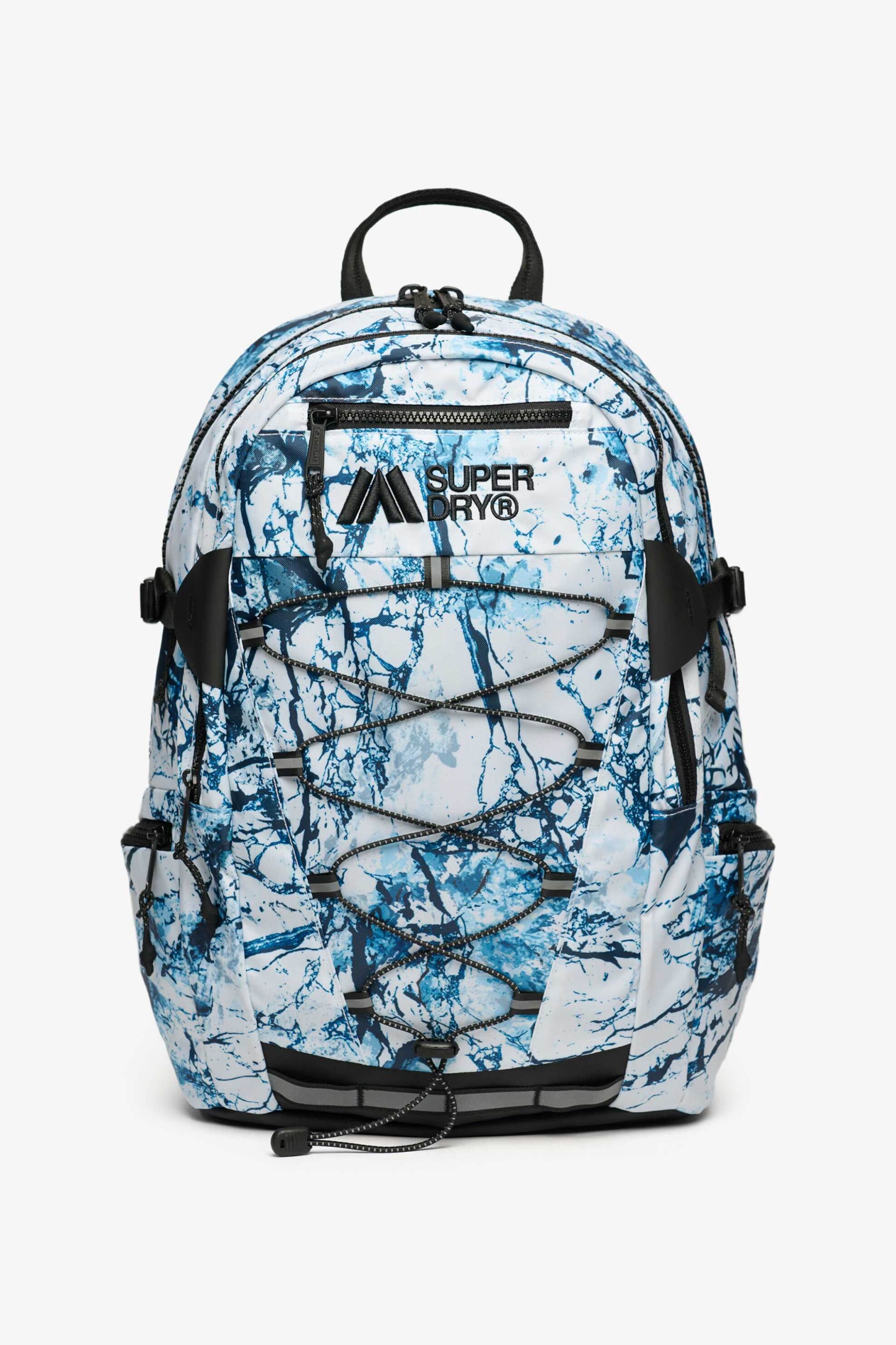 Superdry unisex backpack με λογότυπο "Outdoor" 28 L - W9110420A Μπλε Ανοιχτό