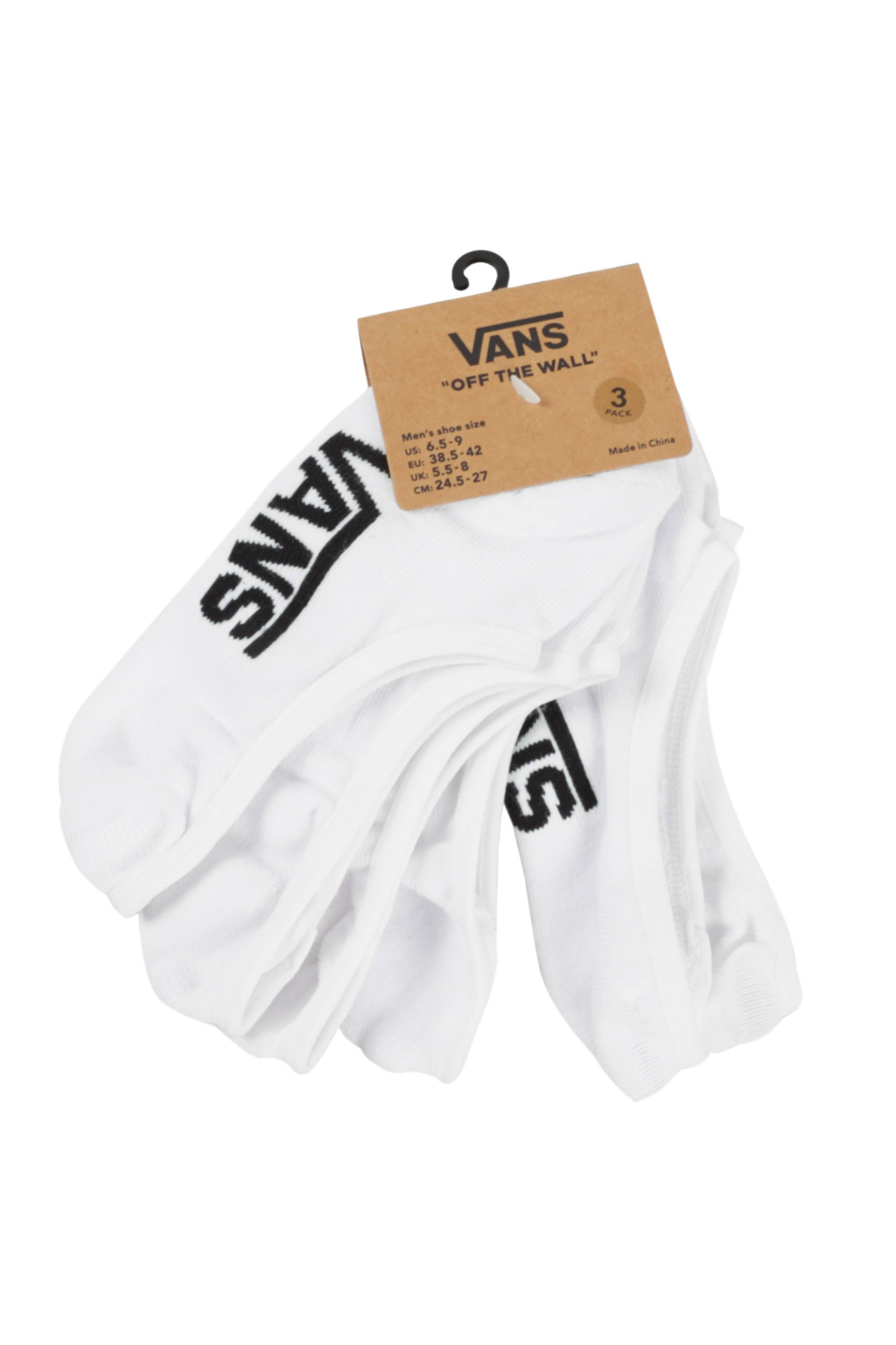 Vans ανδρικές κάλτσες σετ 3 ζεύγη Classic Super Νo-show - VN000XS9WHT1 Λευκό