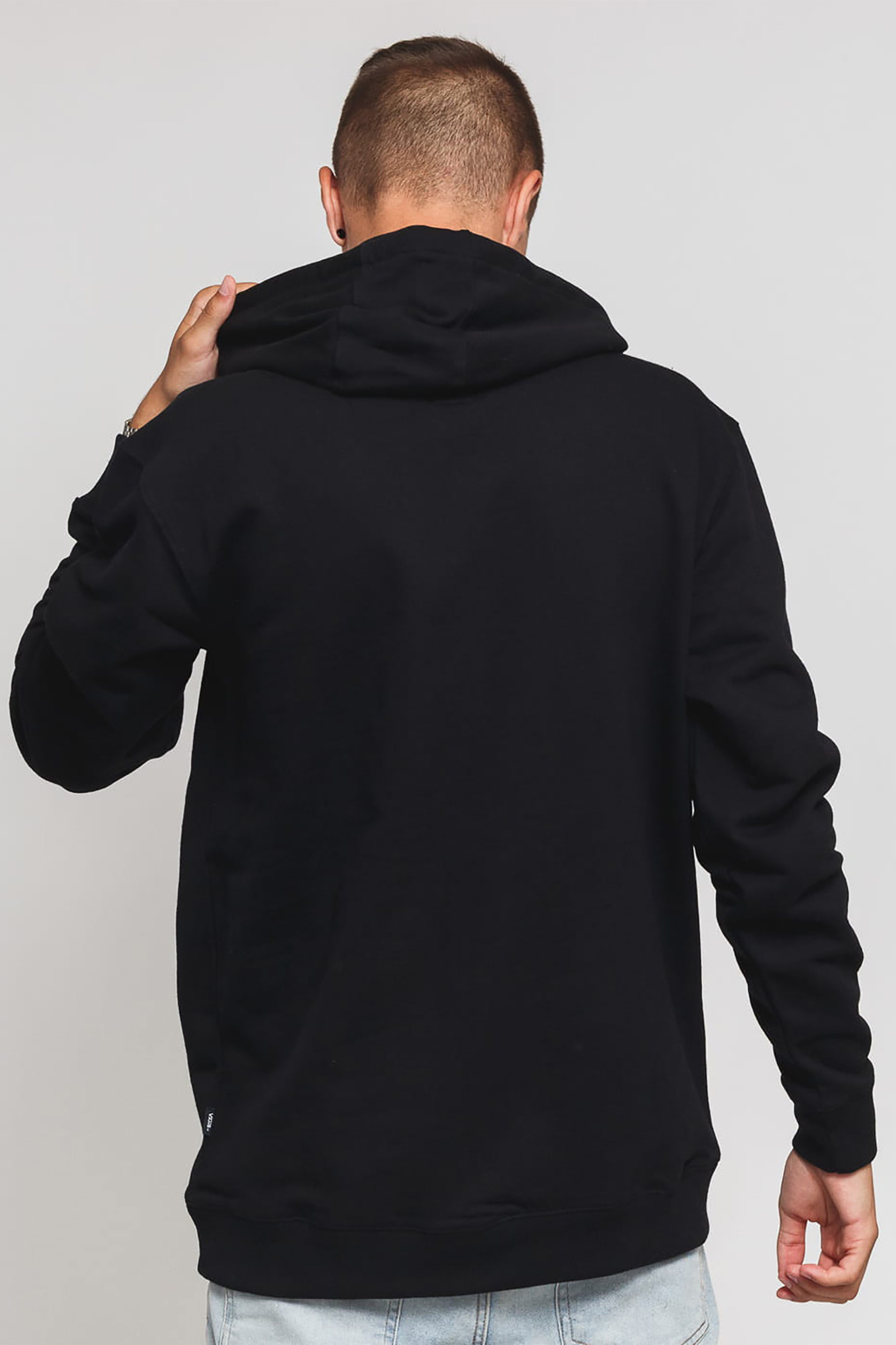 Vans ανδρικό φούτερ με κουκούλα και μεγάλο logo print - VN0A456BY281 Μαύρο φωτογραφία
