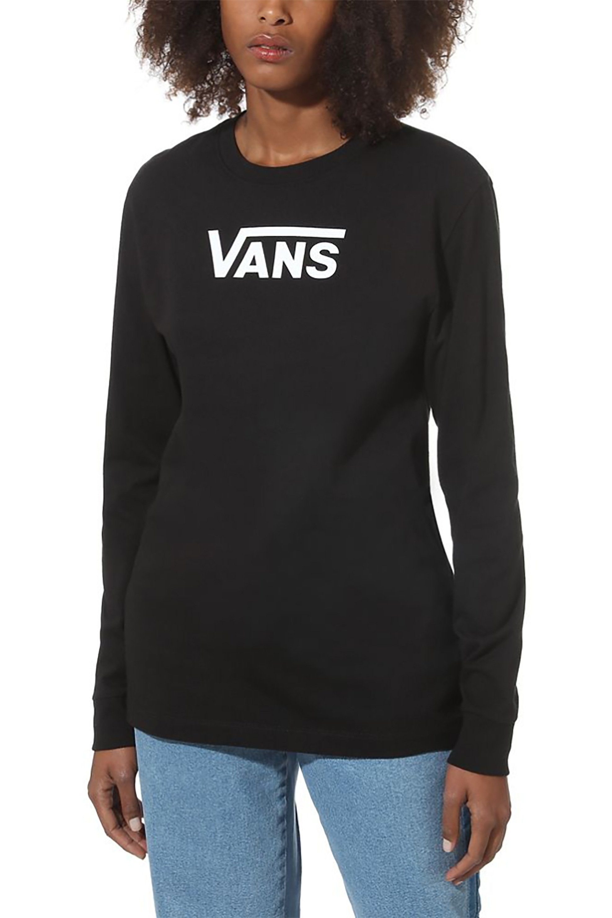 VANS Vans Γυναικεία μπλούζα μακρυμάνικη Flying V - VN0A47WNBLK1 Μαύρο