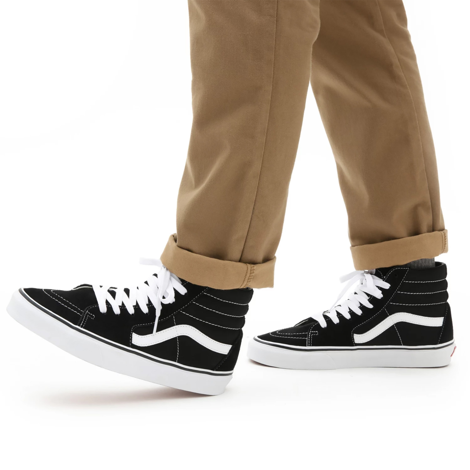 Vans unisex sneakers με contrast λεπτομέρειες και logo patch στην γλώσσα του παπουτσιού "SK8-HI" - VN000D5IB8C1-** Μαύρο φωτογραφία