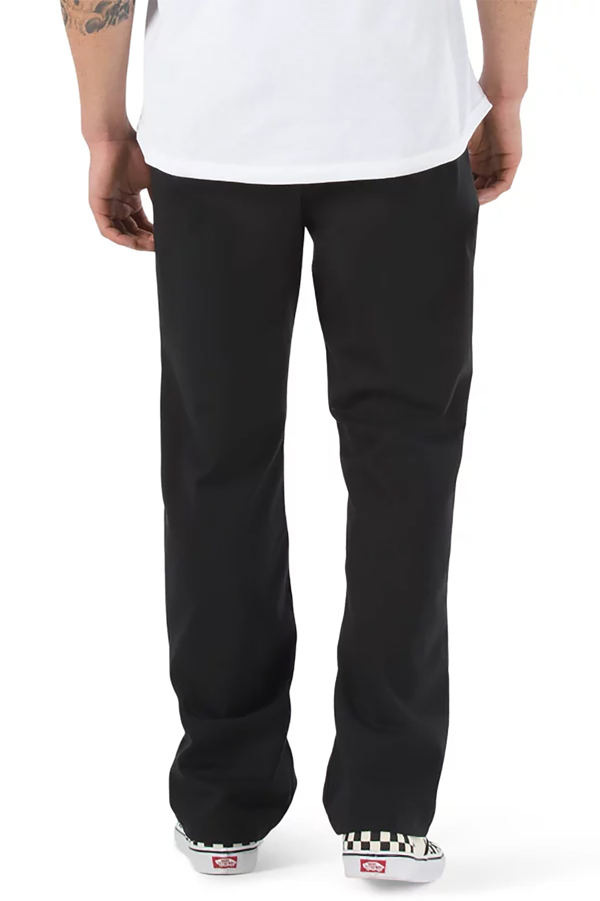Vans ανδρικό chino παντελόνι μονόχρωμο Relaxed Fit ''Authentic'' - VN0A5FJ8BLK1 Μαύρο φωτογραφία