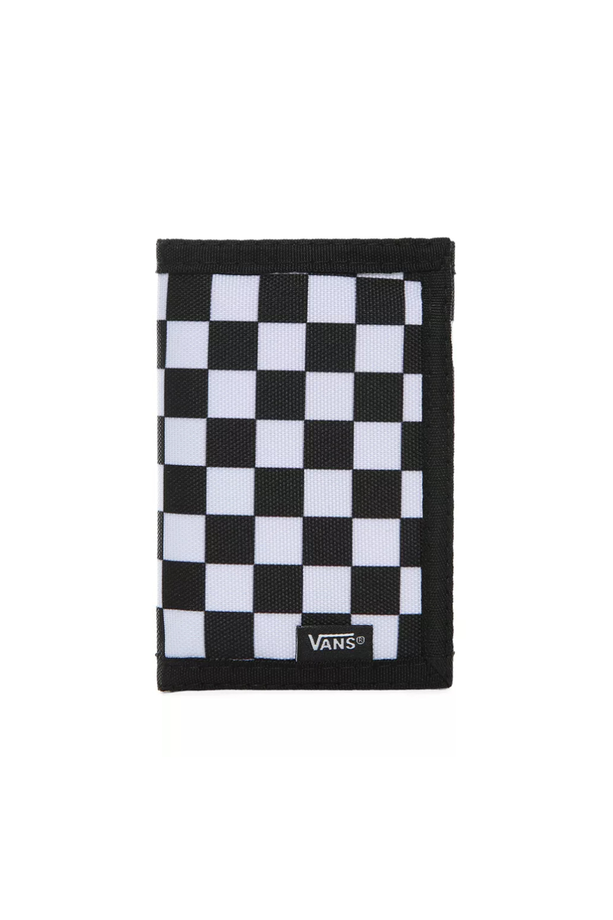 Ανδρική Μόδα > Ανδρικά Αξεσουάρ > Ανδρικά Πορτοφόλια & Θήκες Vans unisex πορτοφόλι με all-over checkerboard print "Slipped" - VN000C32HU01 Μαύρο