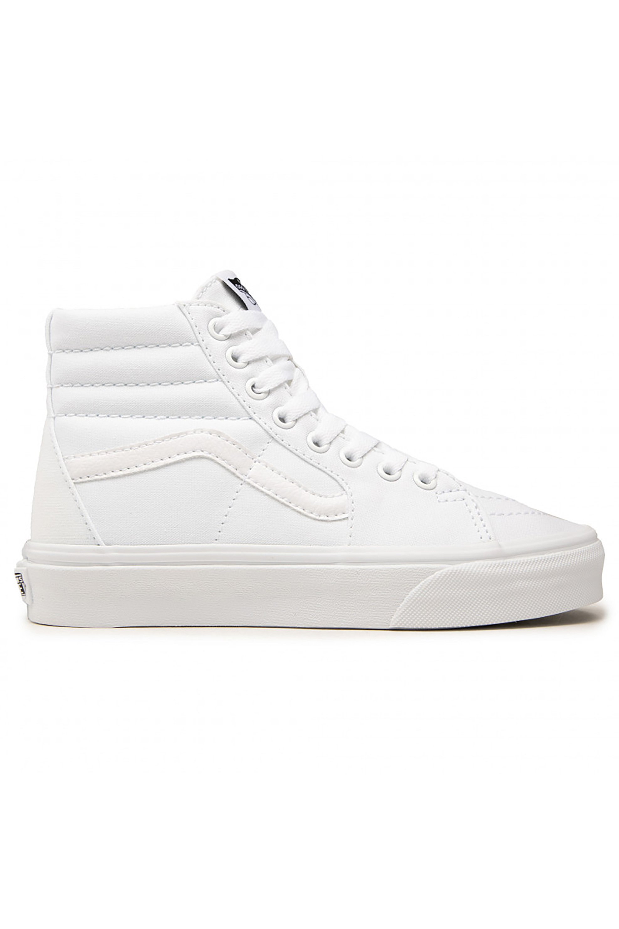 VANS Vans unisex sneakers μποτάκια μονόχρωμα με κορδόνια "Sk8-Hi" - VN000D5IW001 Λευκό