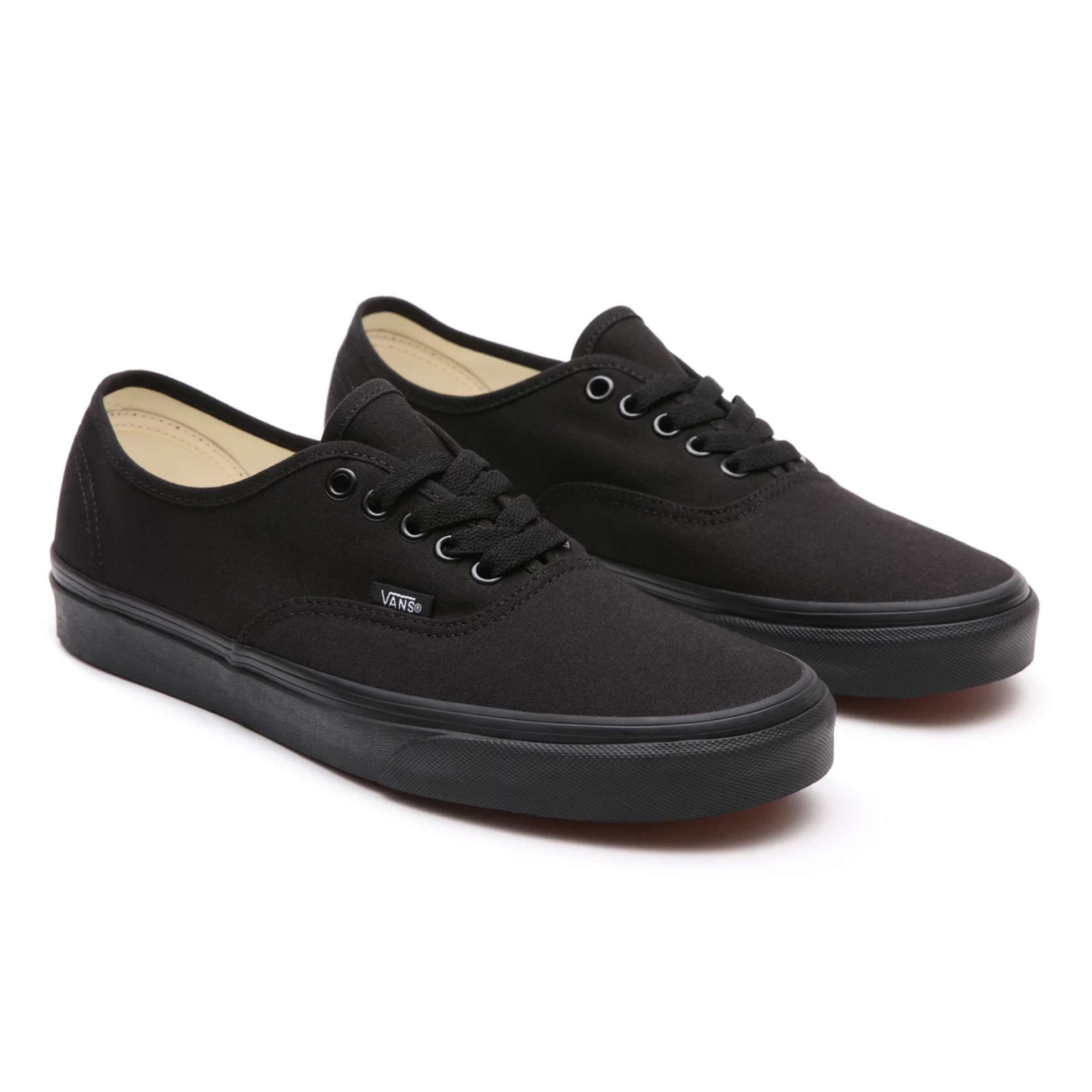 Vans unisex sneakers μονόχρωμα με logo label στο πάνω πλαϊνό μέρος "Authentic" - VN000EE3BKA1-** Μαύρο φωτογραφία
