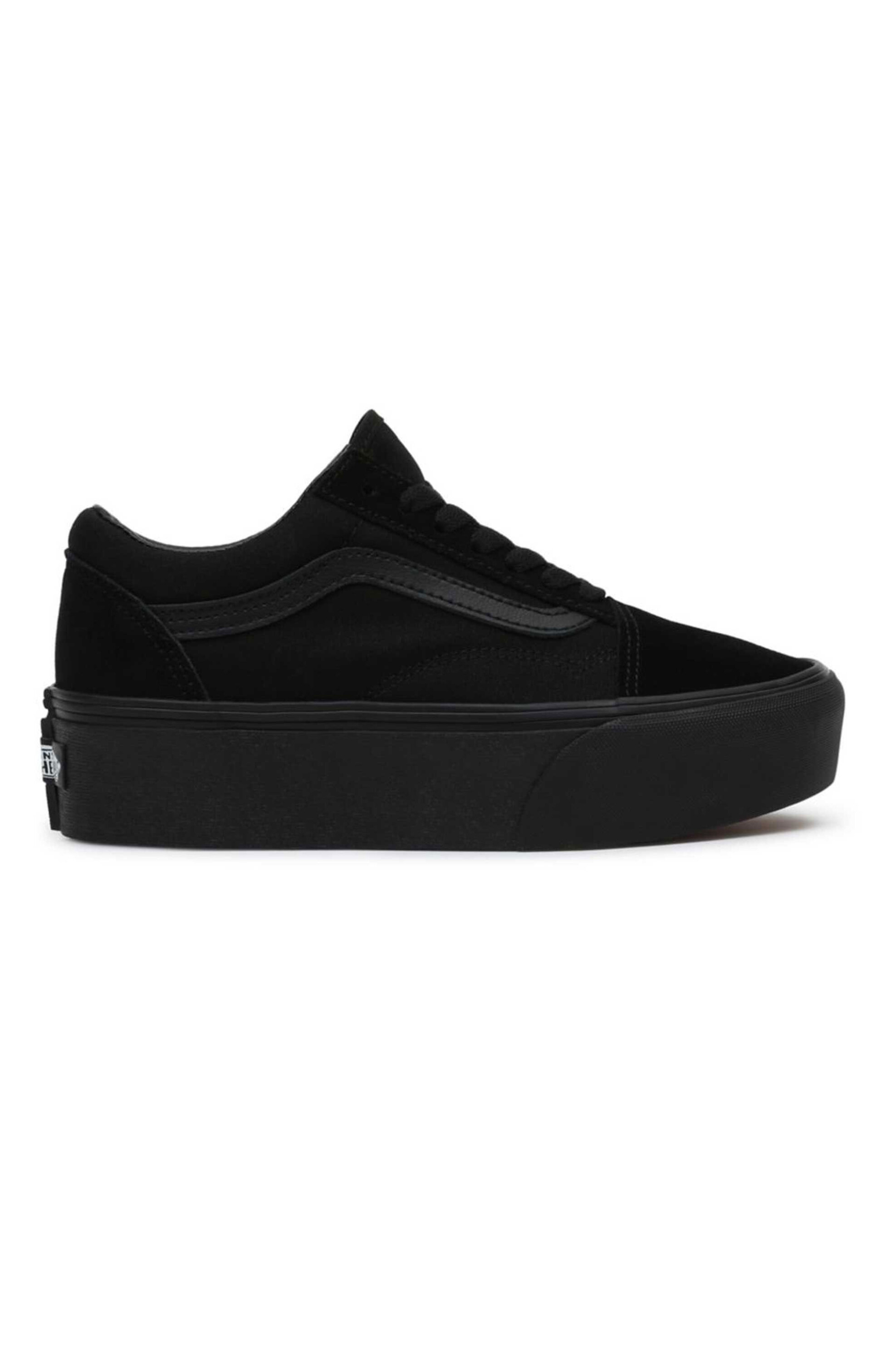 Ανδρική Μόδα > Ανδρικά Παπούτσια > Ανδρικά Sneakers Vans unisex sneakers με logo patch στο πίσω μέρος "Old Skool Stackform" - VN0A7Q5MBKA1 Μαύρο