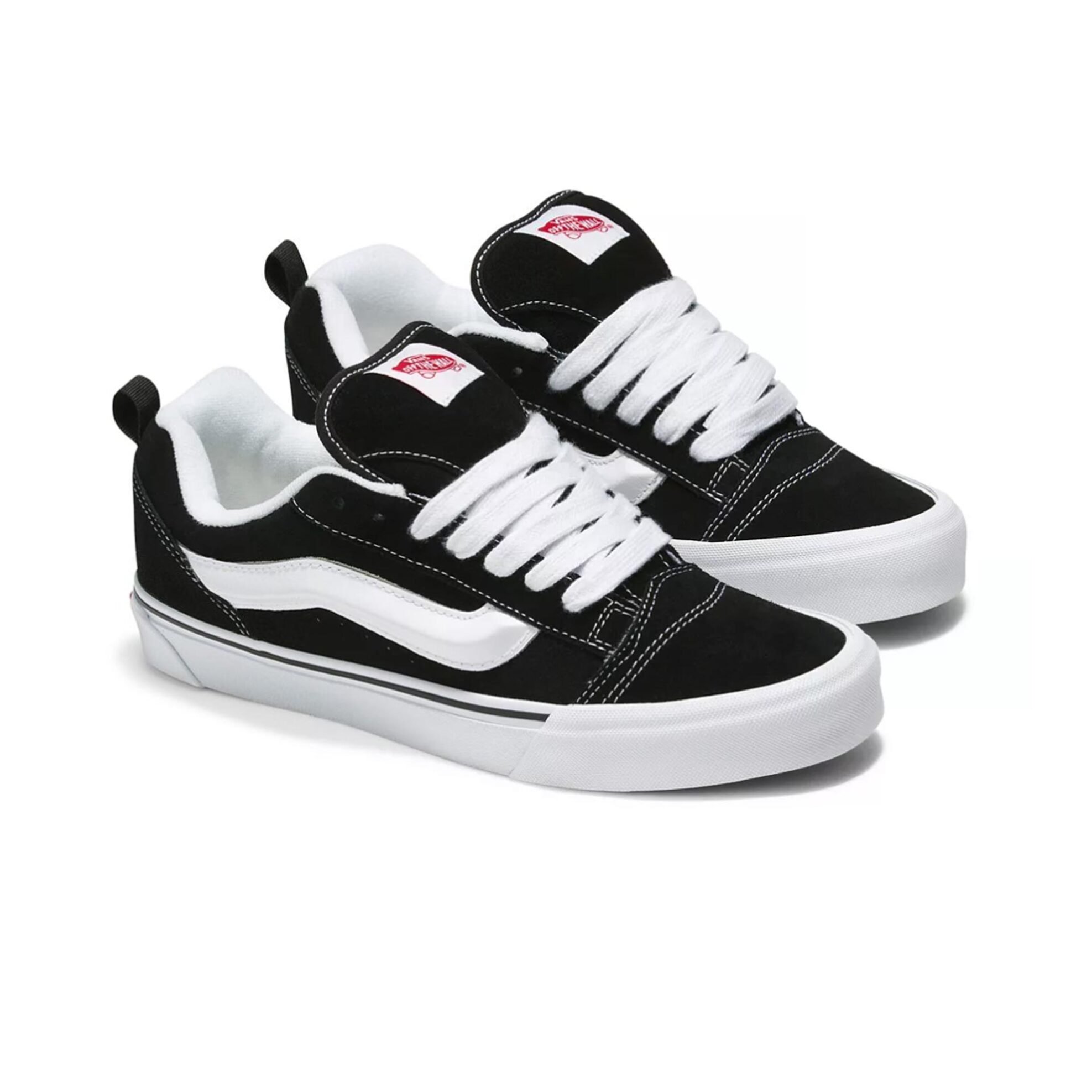Vans unisex sneakers από suede δέρμα με trademark contrast ρίγα στο πλάι "KNU Skool" - VN0009QC6BT1 Μαύρο φωτογραφία