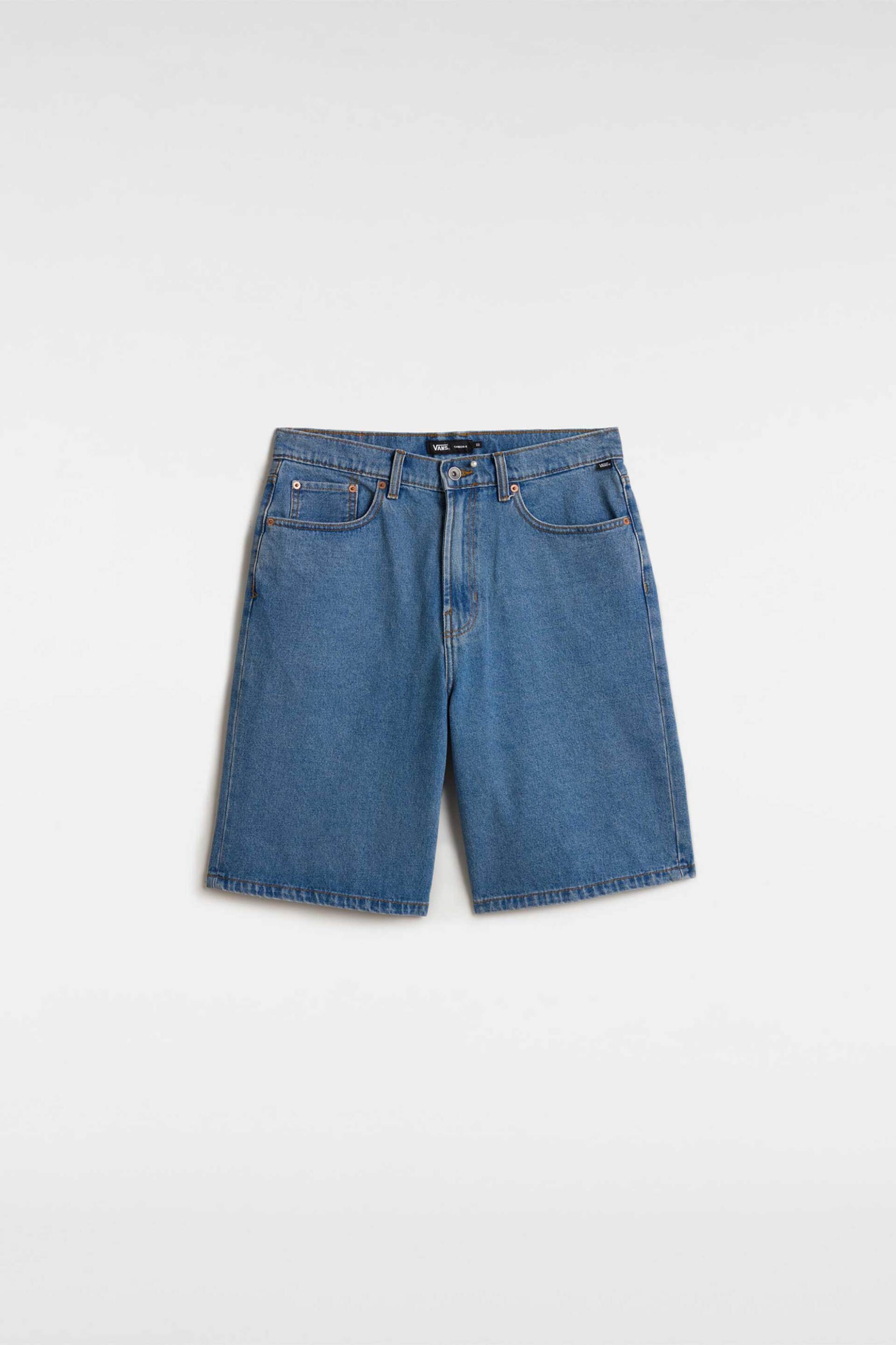 Vans Ανδρικό Denim Σορτς Relaxed Fit Check-5 - Vn000C9Vcdx1 Blue