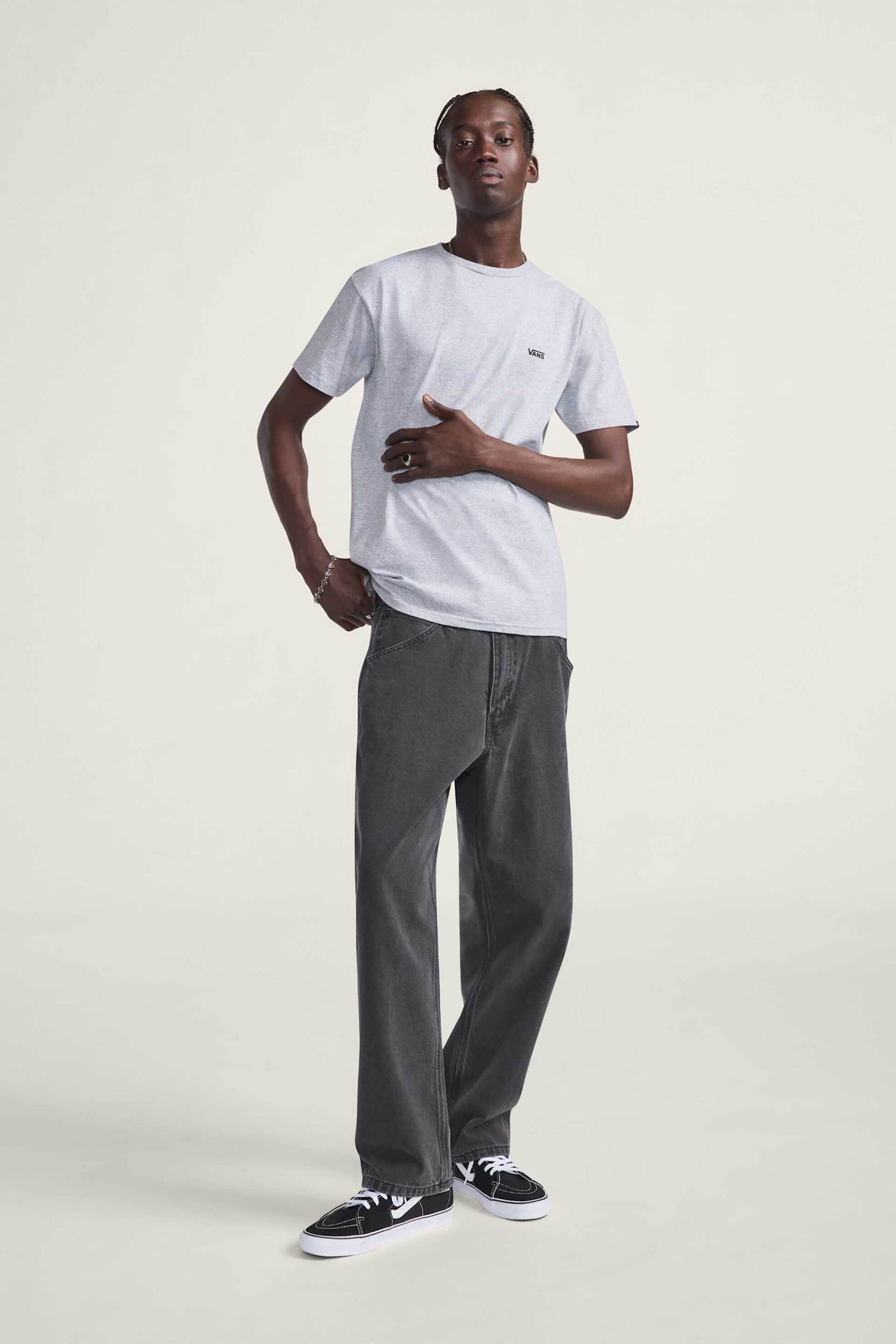 VANS Vans ανδρικό τζιν παντελόνι πεντάτσεπο Loose Fit "Skate Check-5" - VN000KXMQ471 Ανθρακί