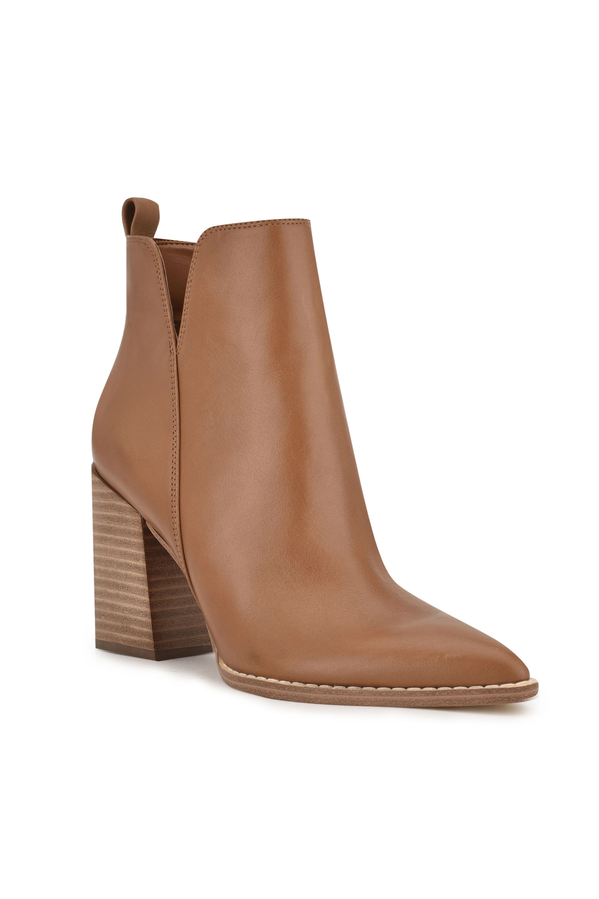 Nine West γυναικεία δερμάτινα μποτάκια με χοντρό τακούνι "Birds" - BIRDS LE Ταμπά φωτογραφία