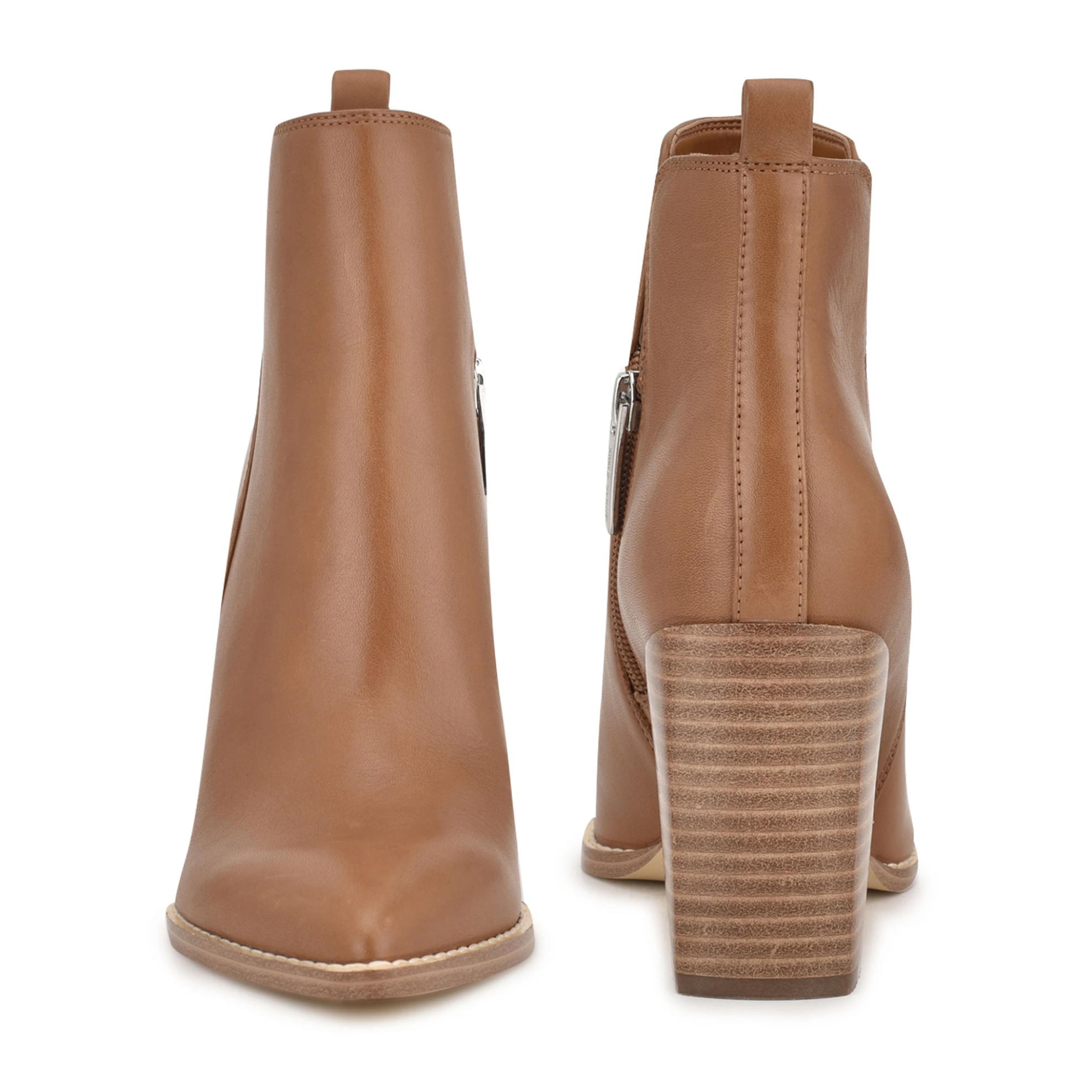 Nine West γυναικεία δερμάτινα μποτάκια με χοντρό τακούνι "Birds" - BIRDS LE Ταμπά φωτογραφία