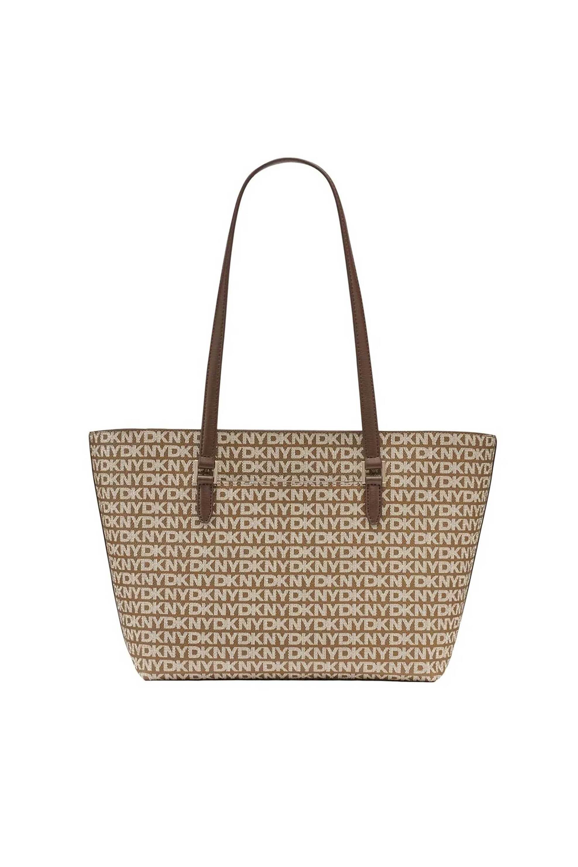 DKNY DKNY γυναικεία τσάντα ώμου με all-over logo "Bryant" - R42AYE20 Μπεζ - 3