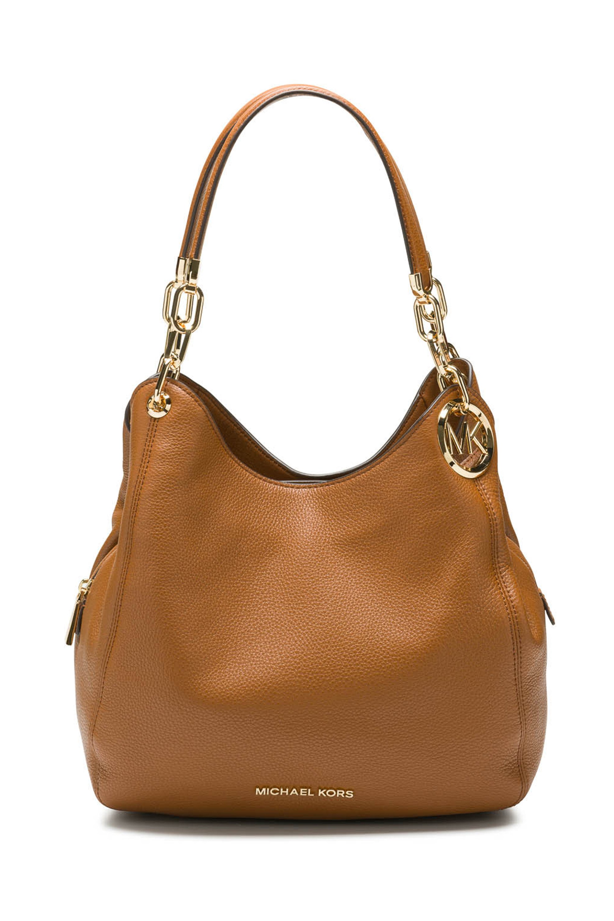 Michael Kors γυναικεία δερμάτινη τσάντα ώμου "Lillie Large" - 30T9G0LE3L Καμηλό