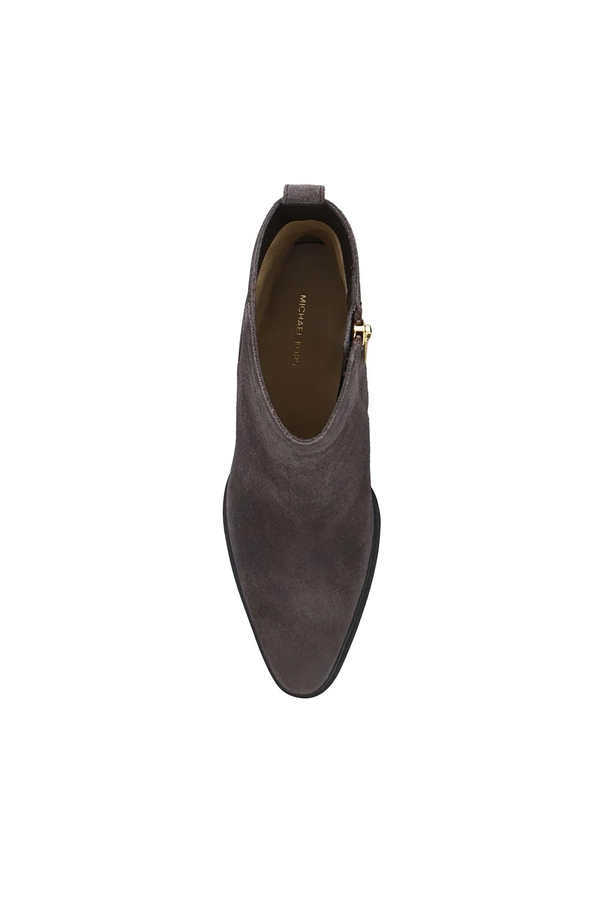 Michael Kors Γυναικεία Μποτάκια Suede με Τακούνι Lex - 40F5Lxme5S Καφέ