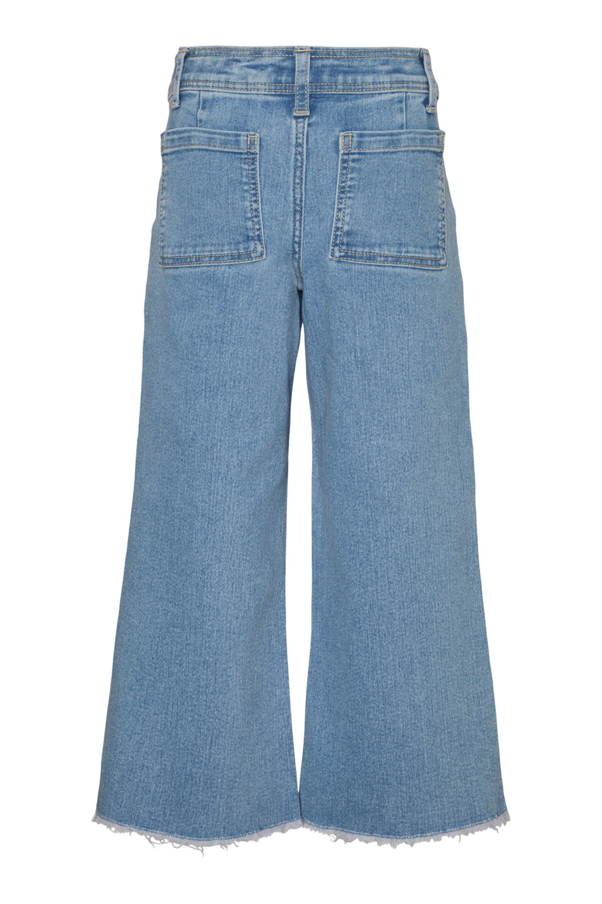 Vero Moda Παιδικό Τζην Παντελόνι Wide Leg με Κομμένο Στρίφωμα - 10283683 Denim Blue Ανοιχτό