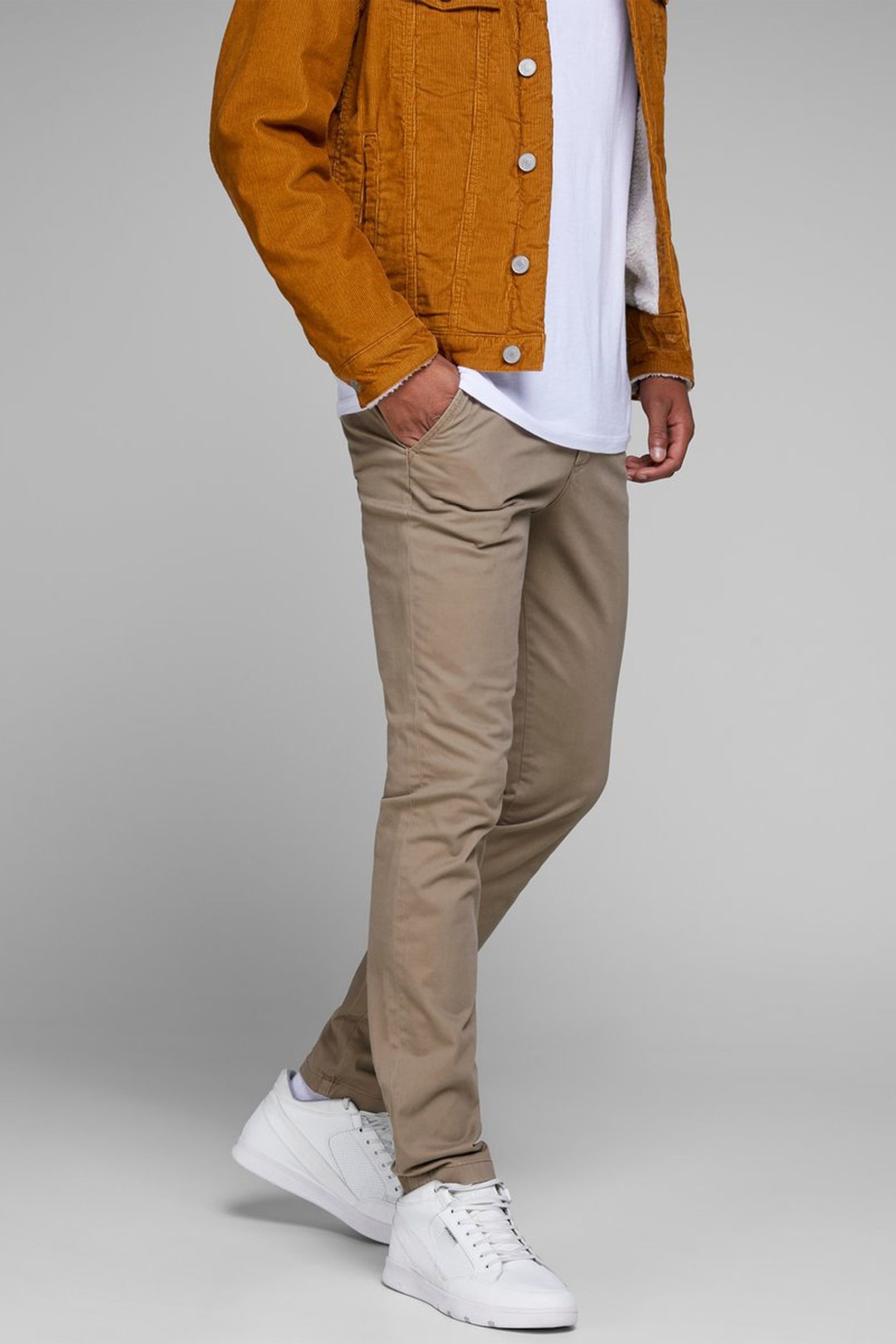 JACK & JONES Ανδρικό παντελόνι chino Marco JJBowie - 12150160 Μπεζ