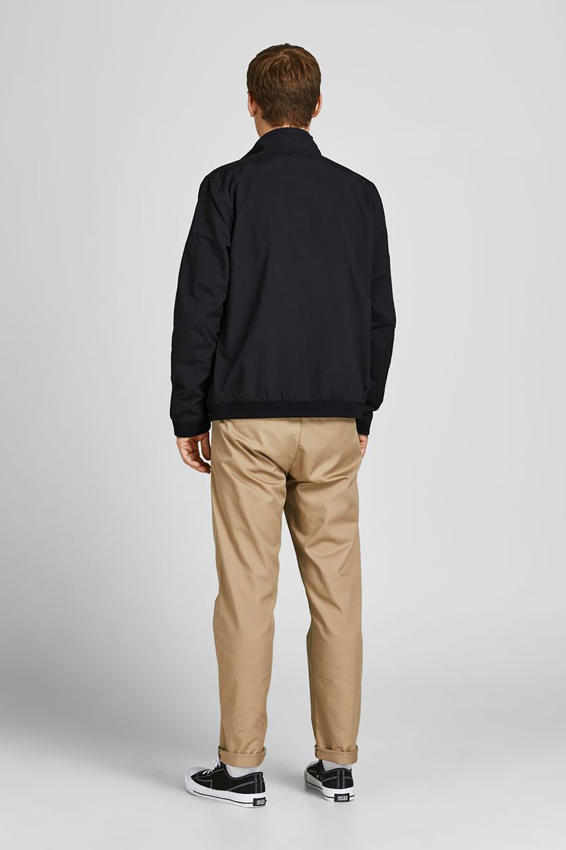 JACK & JONES ανδρικό bomber jacket μονόχρωμο - 12204277 Μαύρο φωτογραφία