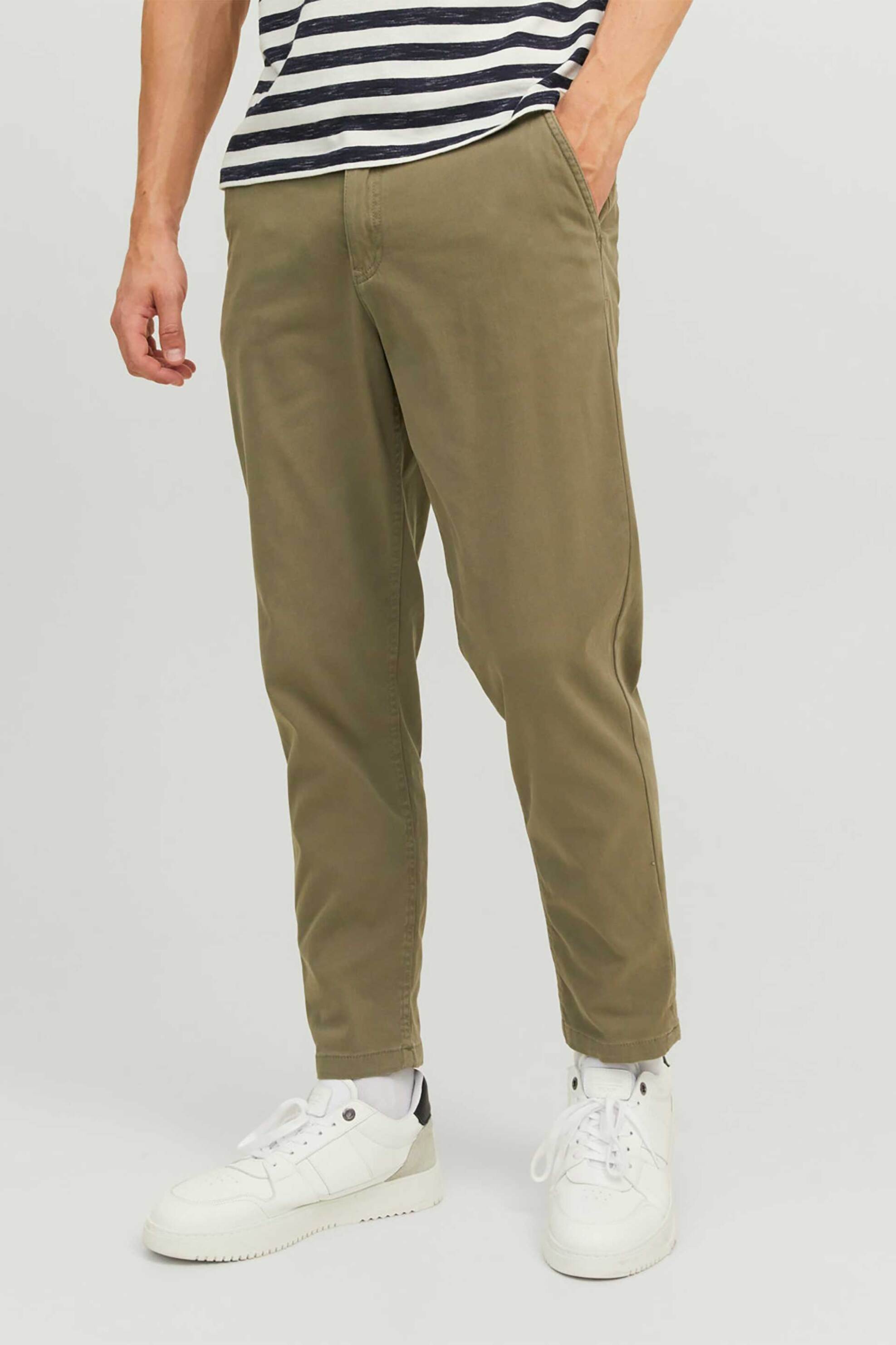 JACK & JONES ανδρικό chino παντελόνι Regular Fit - 12242188 Λαδί φωτογραφία