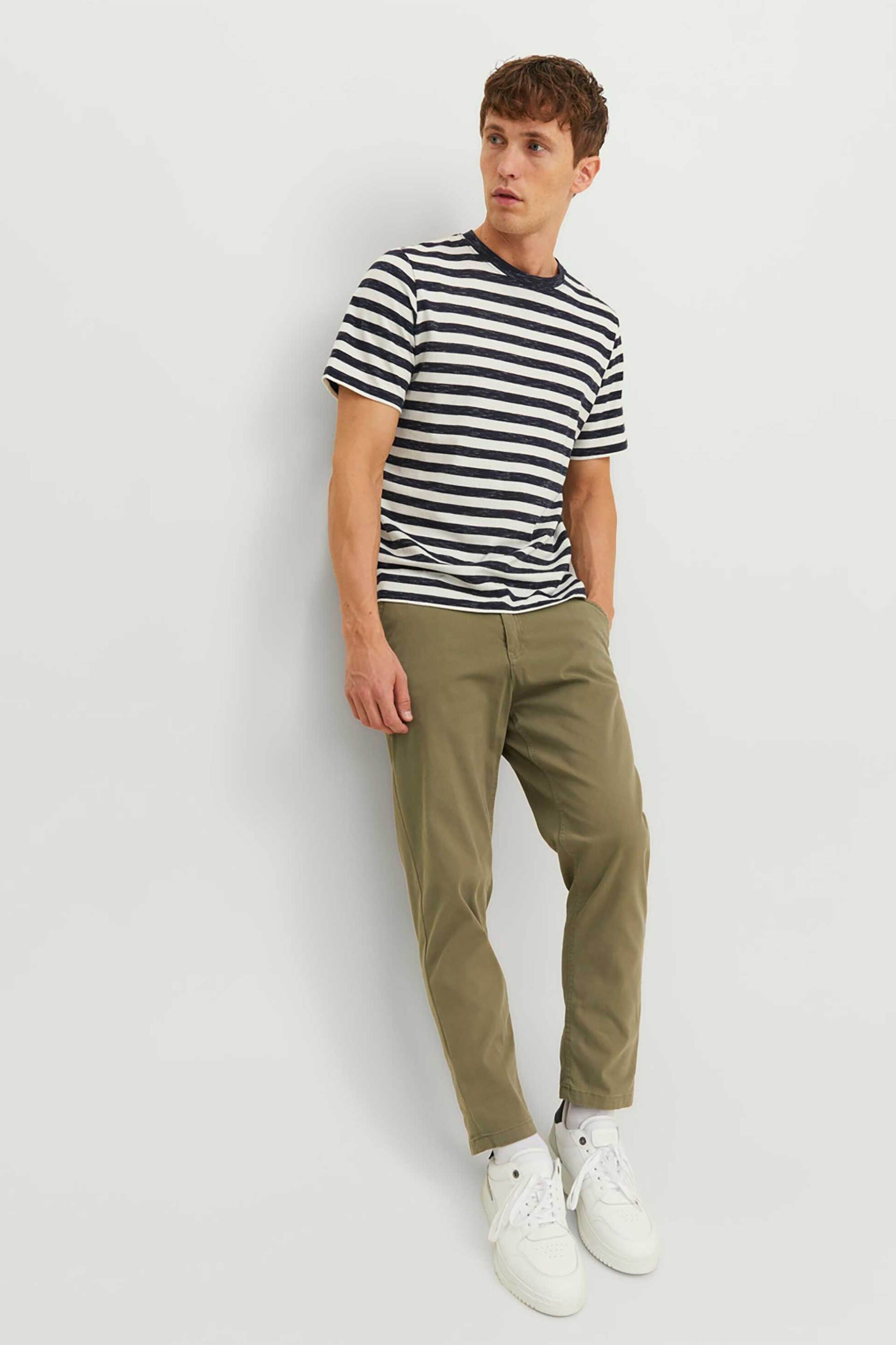 JACK & JONES ανδρικό chino παντελόνι Regular Fit - 12242188 Λαδί φωτογραφία