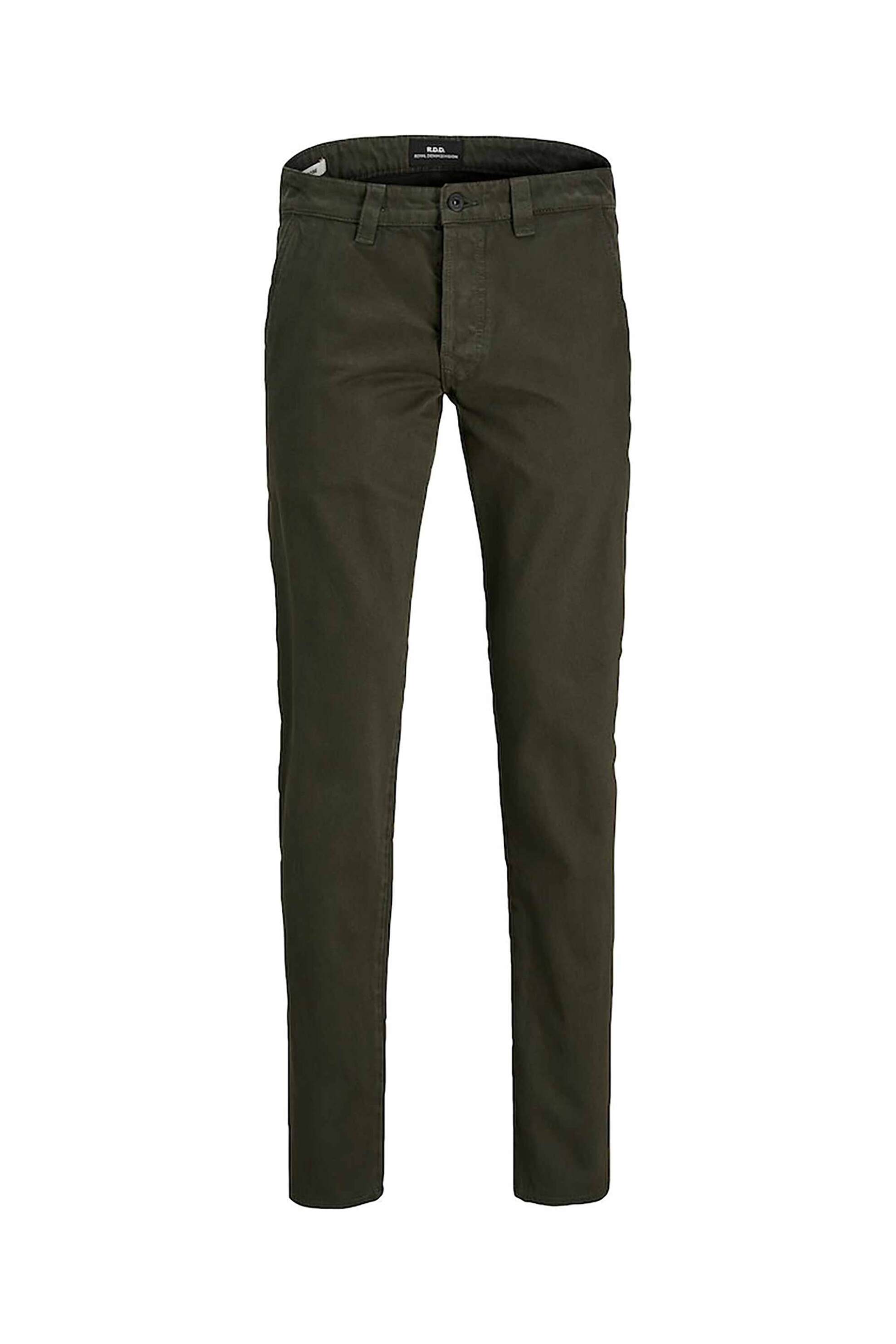 JACK & JONES JACK & JONES ανδρικό τζιν παντελόνι πεντάτσεπο Slim Fit "Glenn Icon" - 12242355 Χακί
