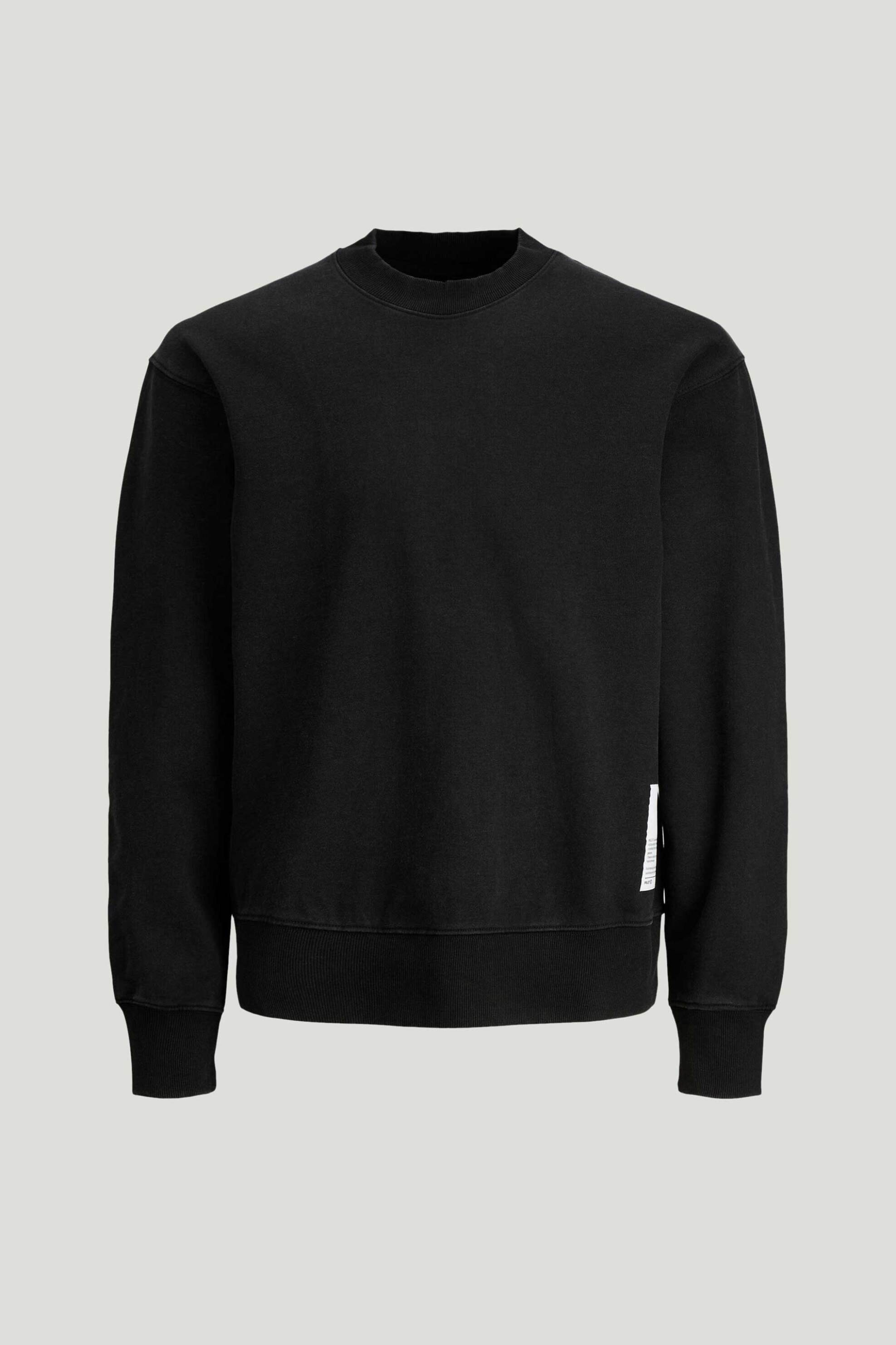 JACK & JONES JACK & JONES ανδρικό πουλόβερ μονόχρωμο Regular Fit - 12239268 Μαύρο