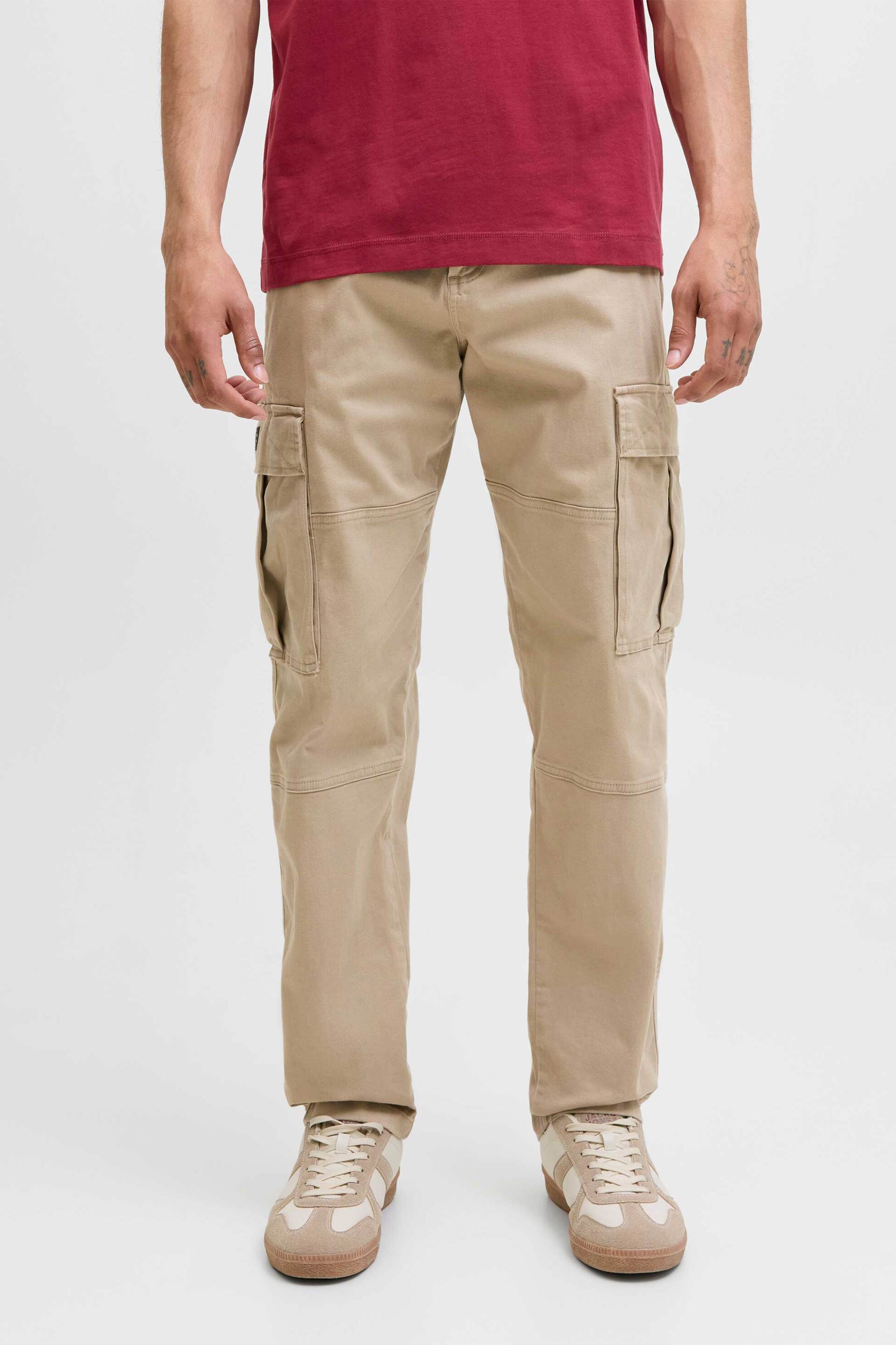 JACK & JONES ανδρικό παντελόνι cargo Loose Fit - 12268364 Καμηλό φωτογραφία