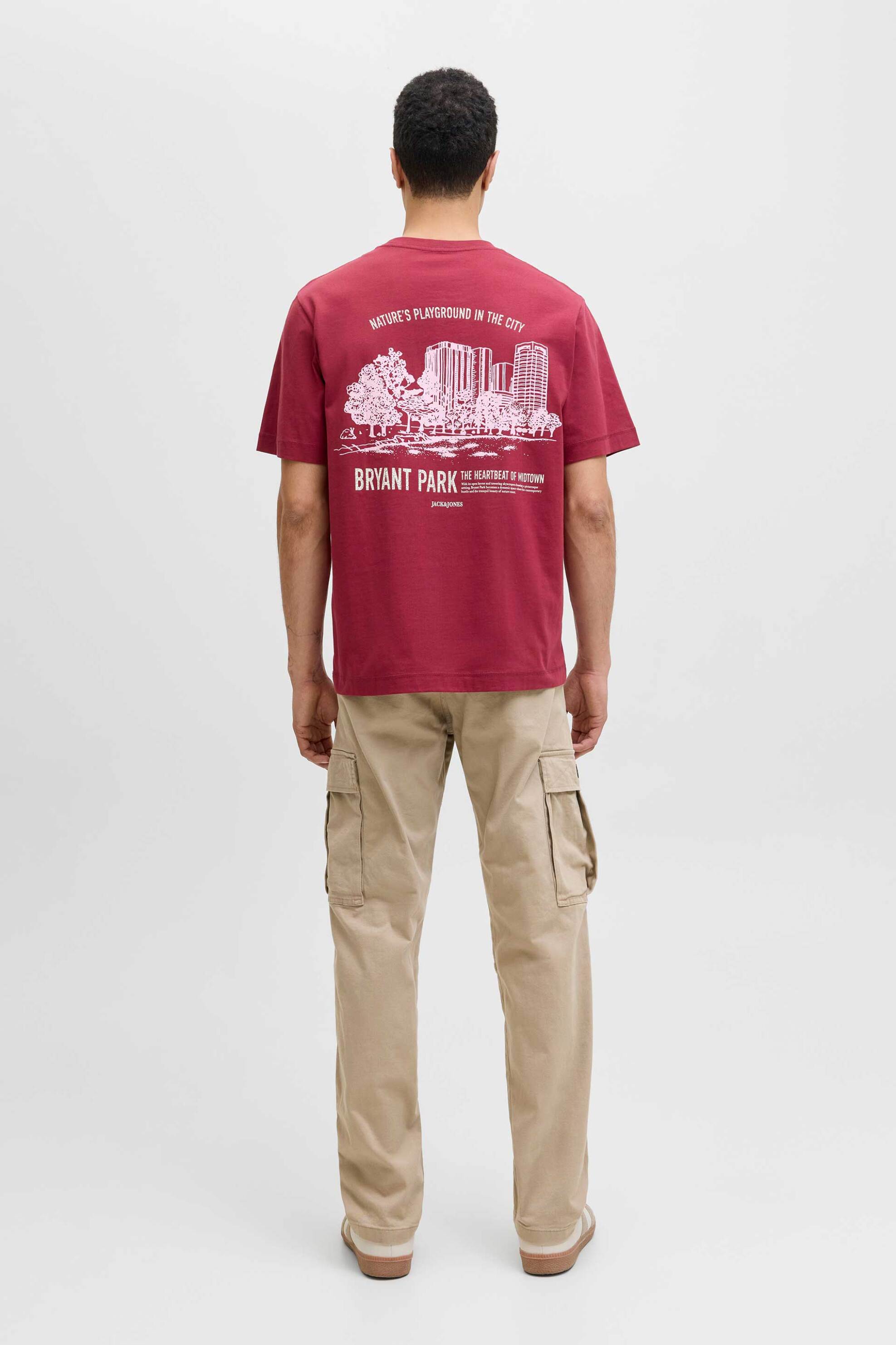 JACK & JONES ανδρικό παντελόνι cargo Loose Fit - 12268364 Καμηλό φωτογραφία