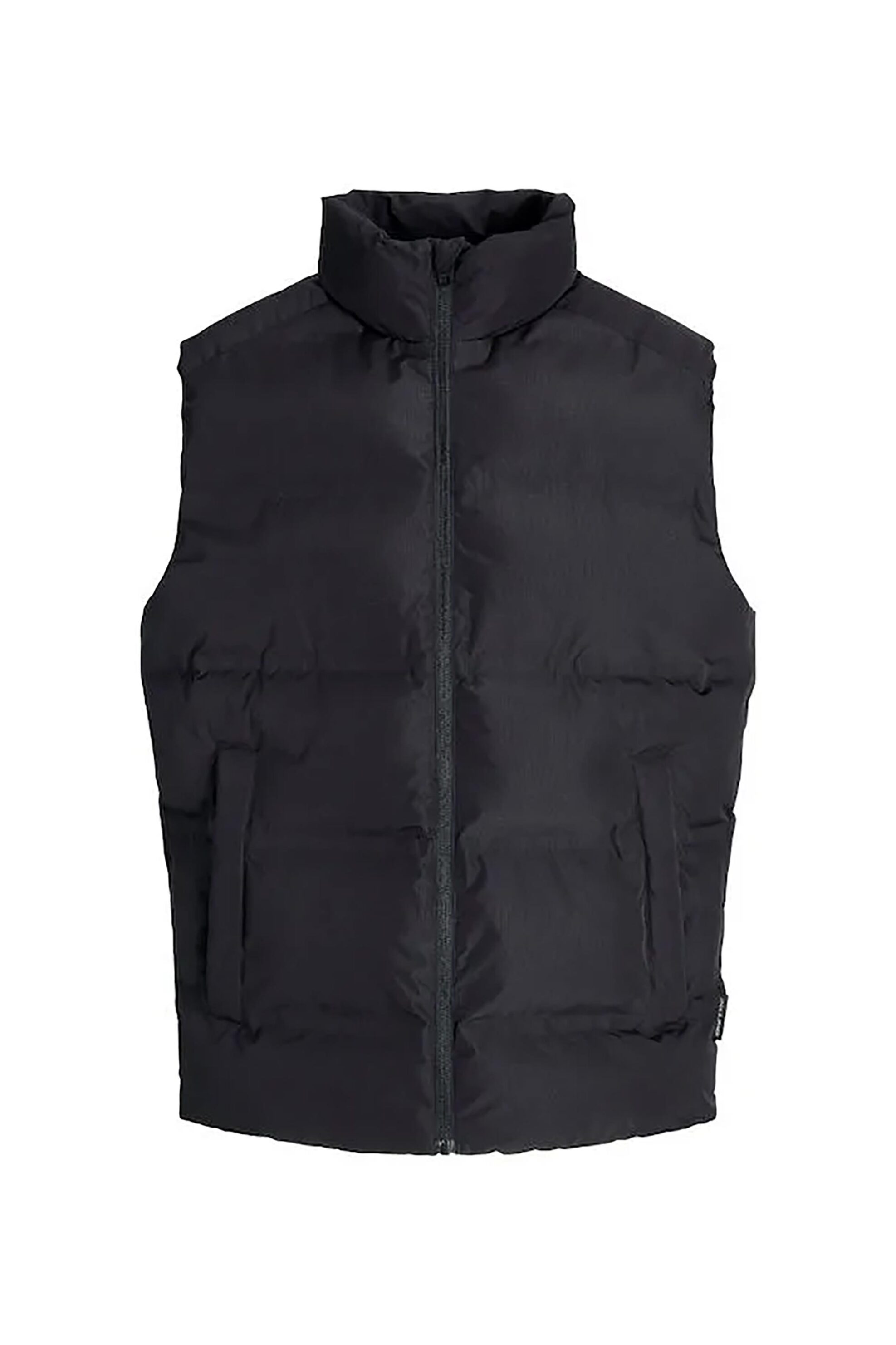 JACK & JONES ανδρικό αμάνικό μπουφάν με καπιτονέ σχέδιο Slim Fit - 12278751 Μαύρο