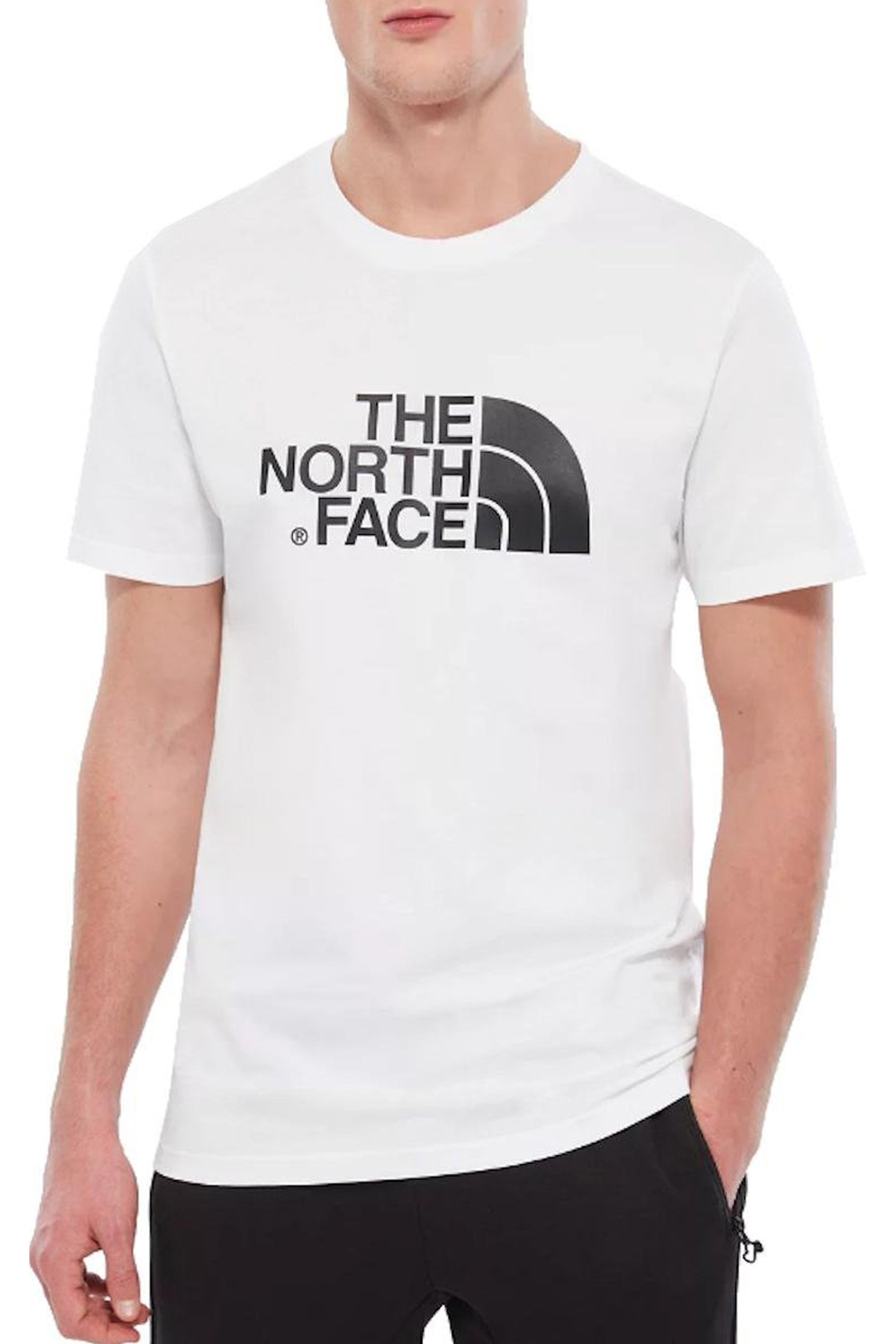 THE NORTH FACE The North Face ανδρικό T-shirt με logo print ''Easy'' - NF0A2TX3FN41 Λευκό