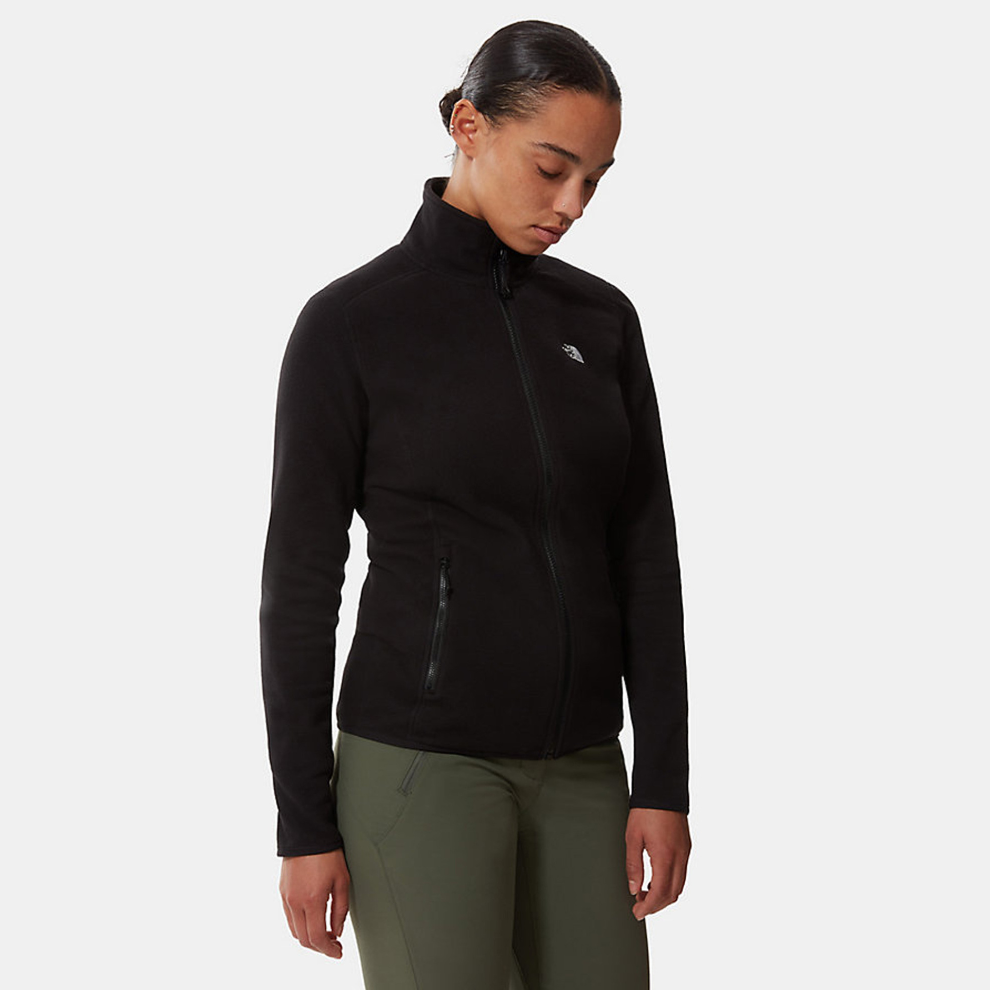 The North Face γυναικεία ζακέτα φούτερ "100 Glacier Full-Zip Fleece" - NF0A5IHOJK31 Μαύρο φωτογραφία