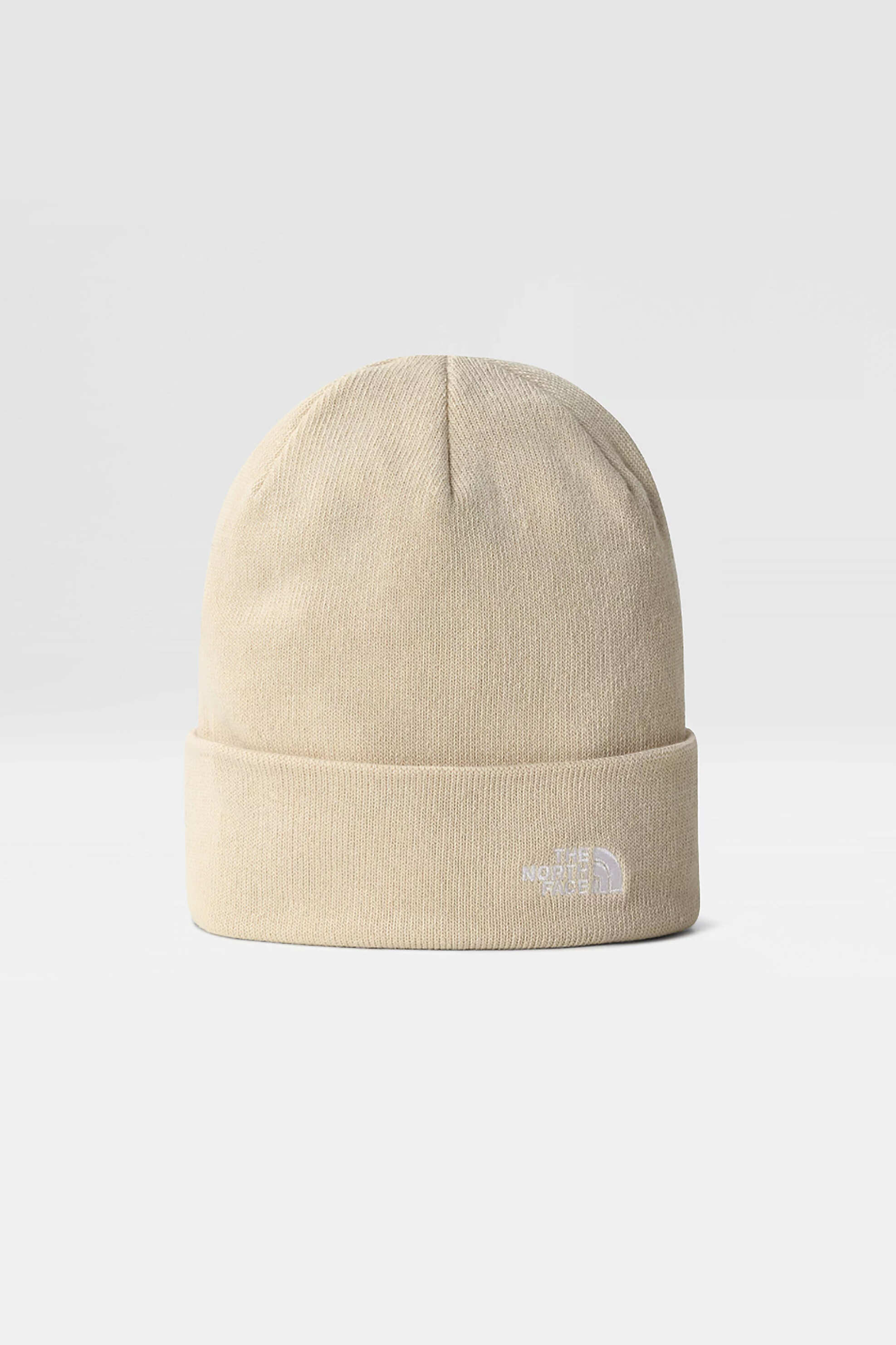 The North Face unisex σκουφάκι ribbed με κεντημένο λογότυπο - NF0A5FW13X41 Εκρού