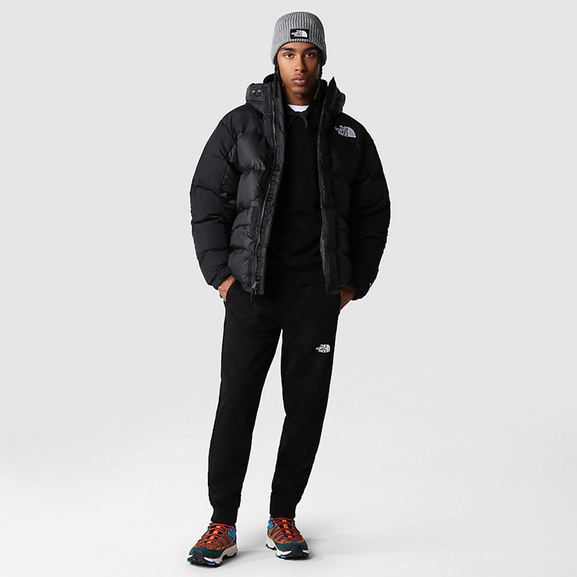 The North Face ανδρικό μπουφάν με καπιτονέ σχέδιο και σταθερή κουκούλα "Himalayan" - NF0A4QYXJK31 Μαύρο φωτογραφία