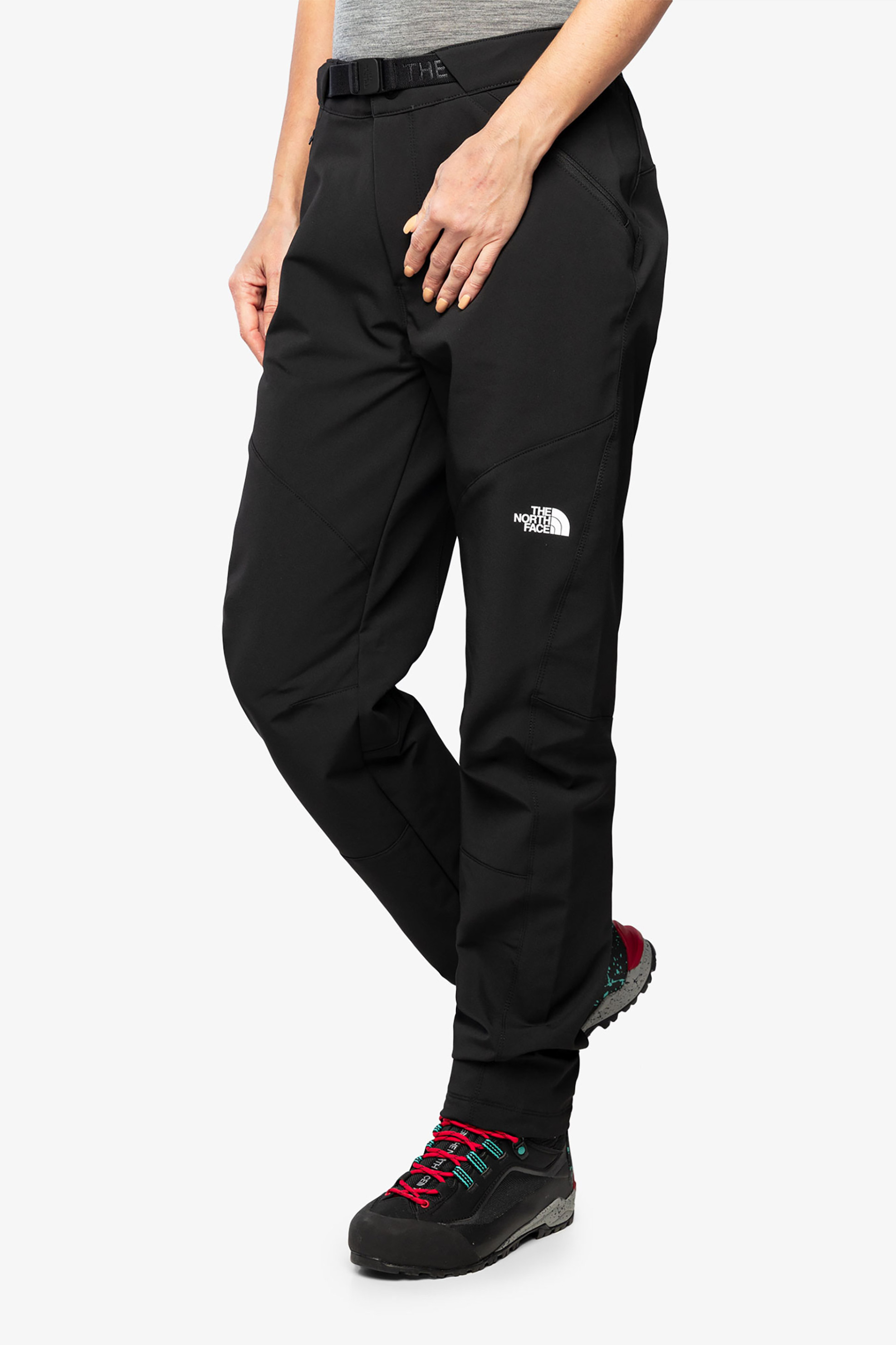 The North Face γυναικείο παντελόνι με τσέπες με φερμουάρ και logo print Regular Fit "Diablo" - NF0A7Z89JK31 Μαύρο φωτογραφία