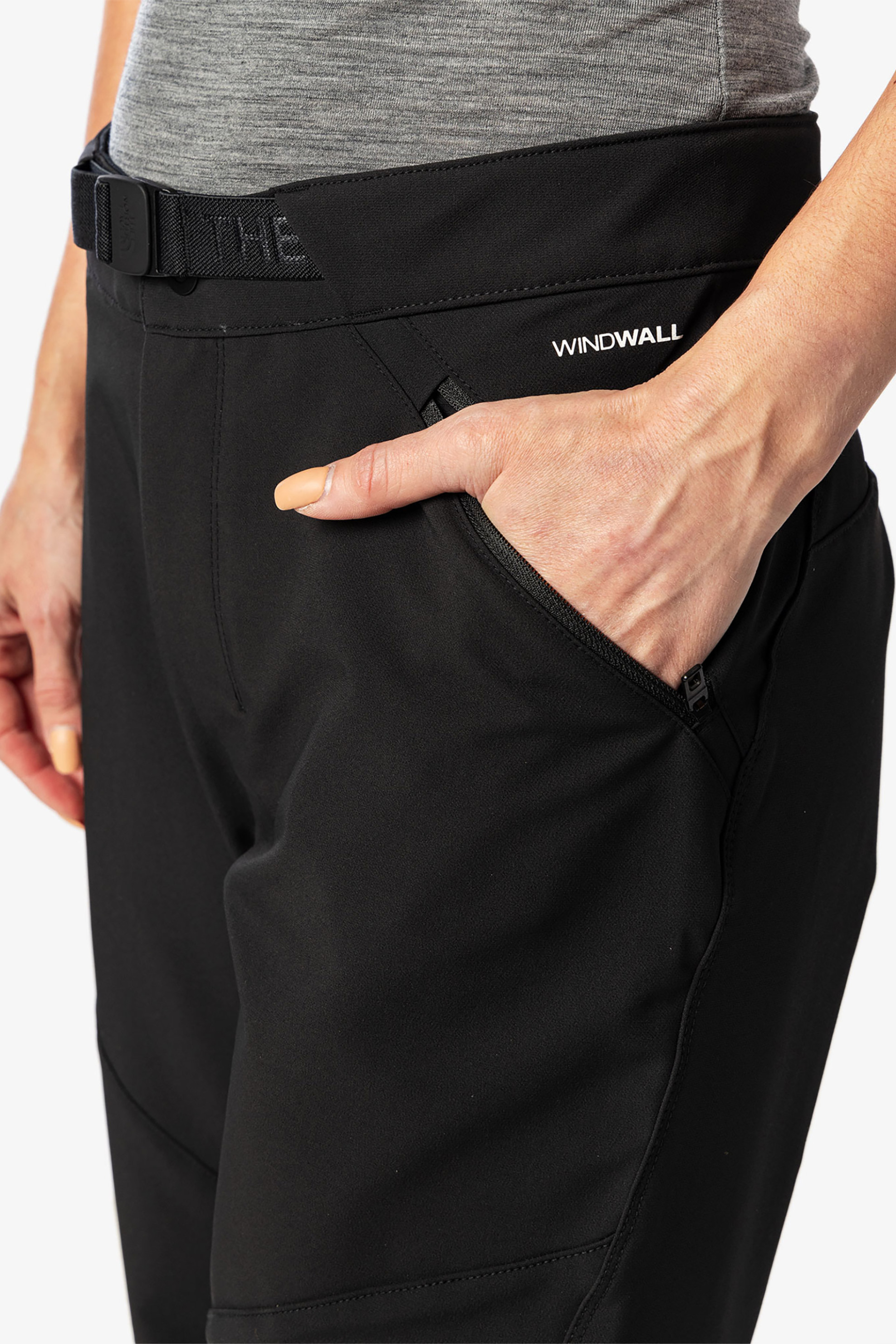 The North Face γυναικείο παντελόνι με τσέπες με φερμουάρ και logo print Regular Fit "Diablo" - NF0A7Z89JK31 Μαύρο φωτογραφία