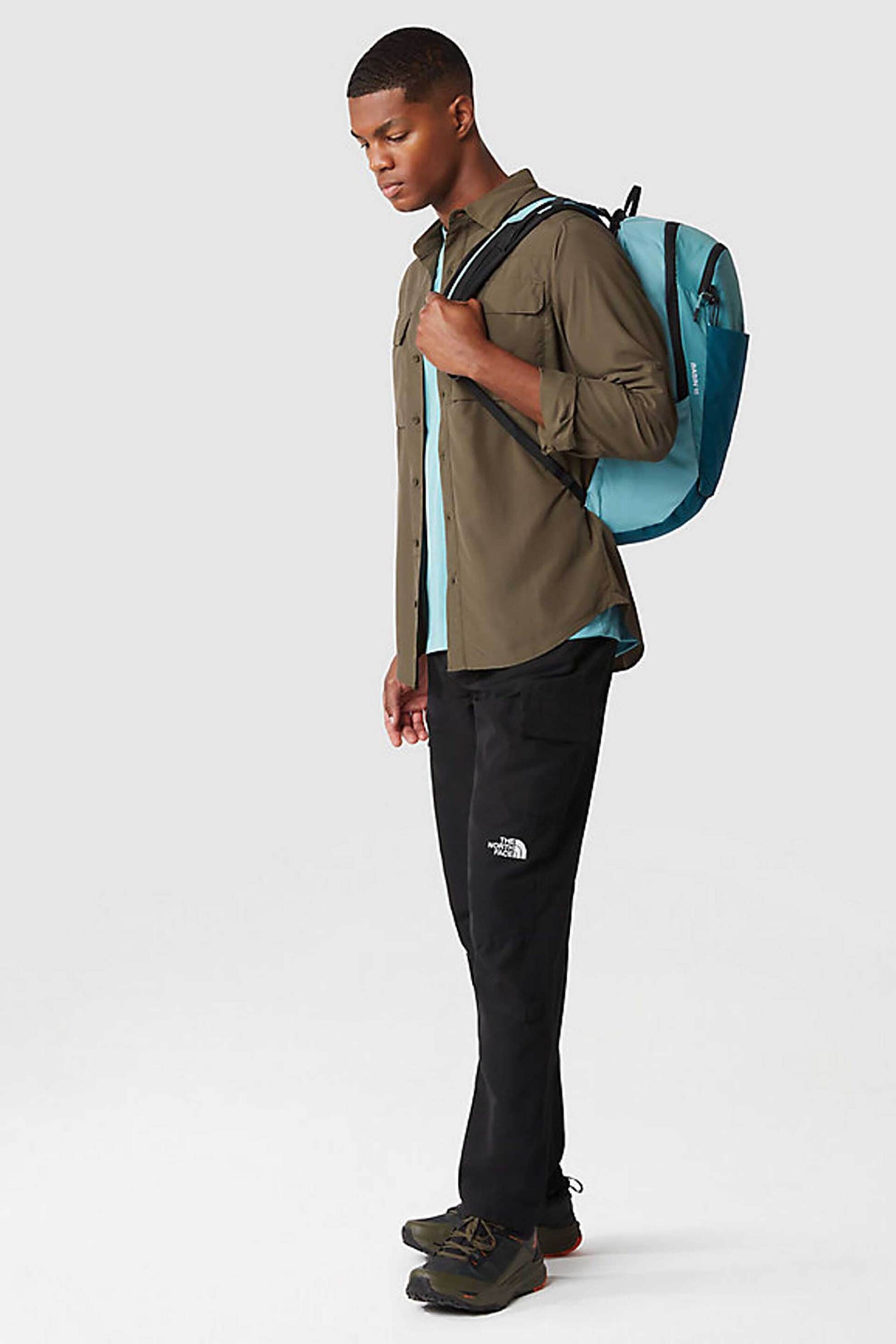 The North Face ανδρικό παντελόνι μονόχρωμο με λοξές και flap τσέπες "Horizon Circular" - NF0A824CJK31 Μαύρο φωτογραφία